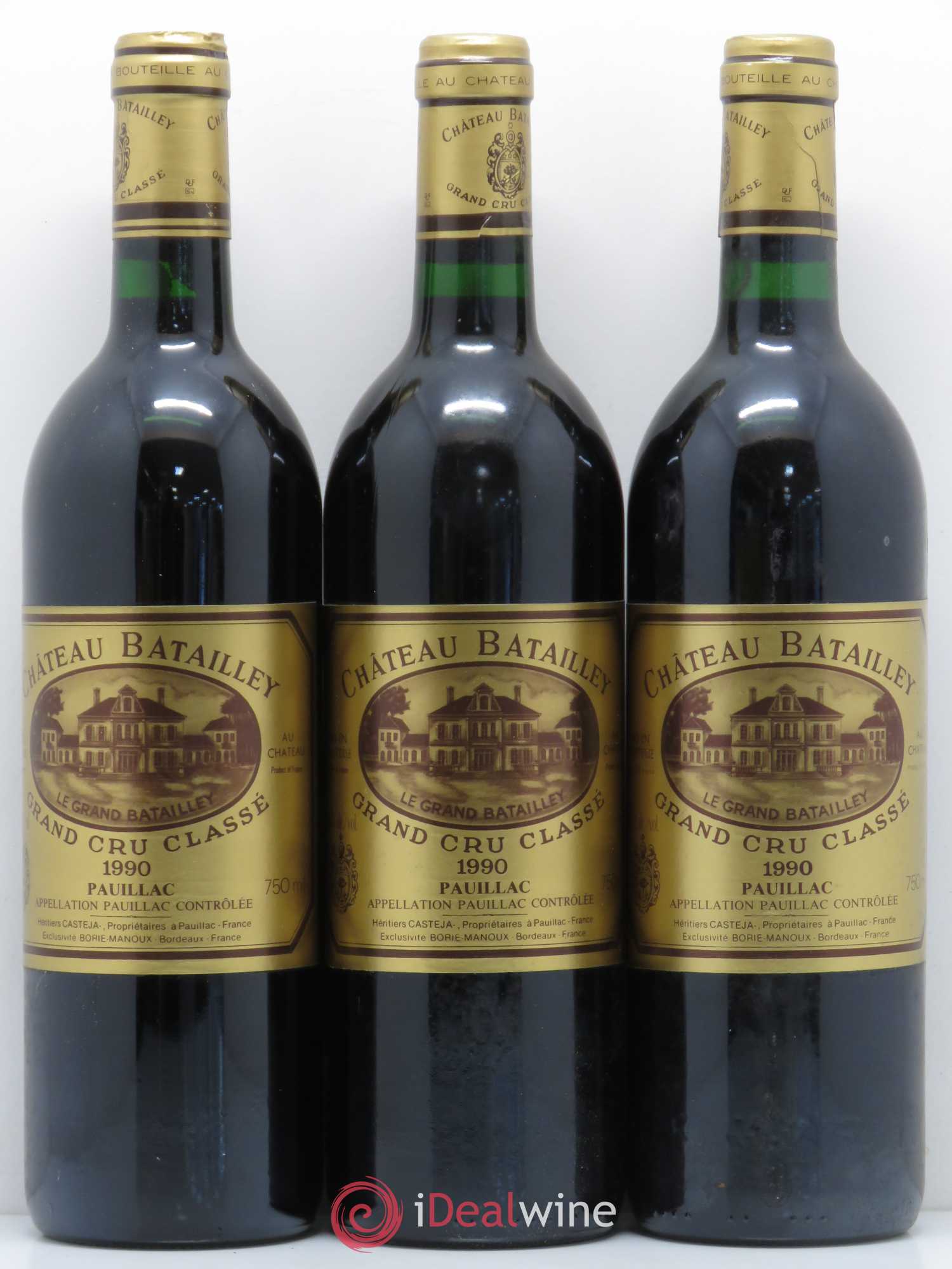 Château Batailley 5ème Grand Cru Classé 1990 - Lot de 6 bouteilles - 1