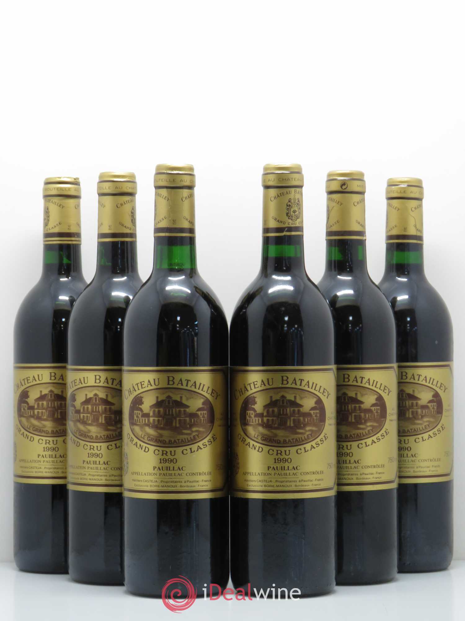 Château Batailley 5ème Grand Cru Classé 1990 - Lot de 6 bouteilles - 0