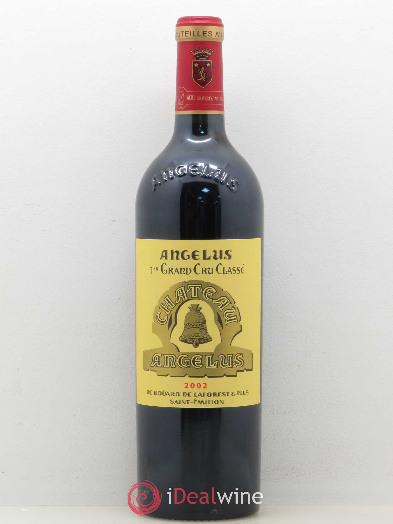 Château Angélus 1er Grand Cru Classé A 2002 - Lot de 1 bouteille - 0