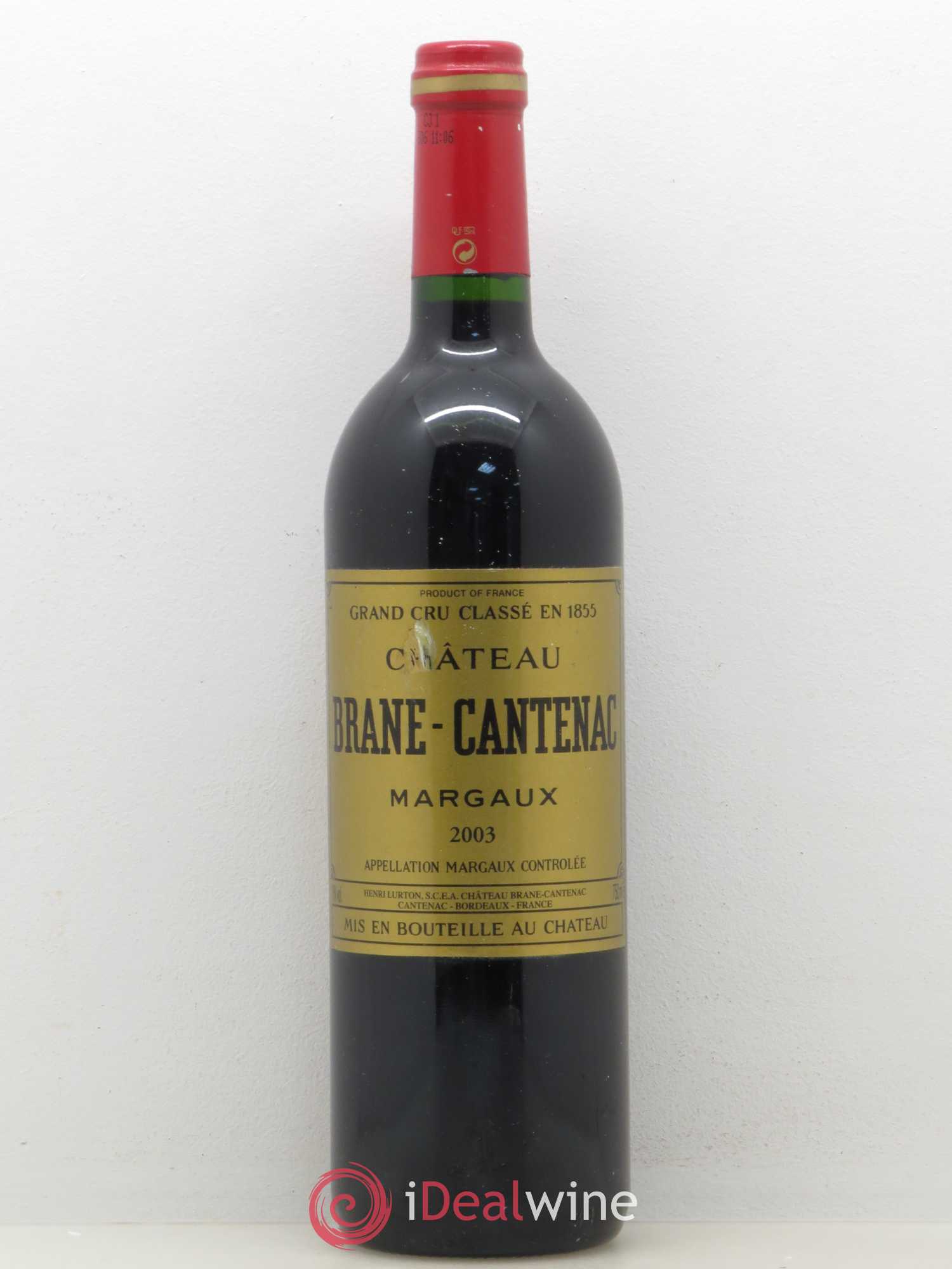 Château Brane Cantenac 2ème Grand Cru Classé 2003 - Lot de 1 bouteille - 0
