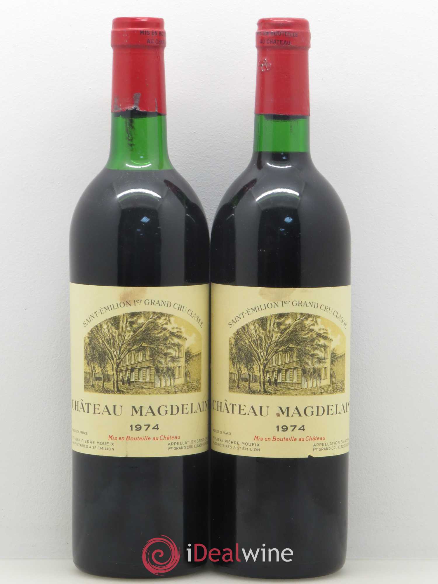 Château Magdelaine (sans prix de réserve) 1974 - Lot de 2 bouteilles - 0