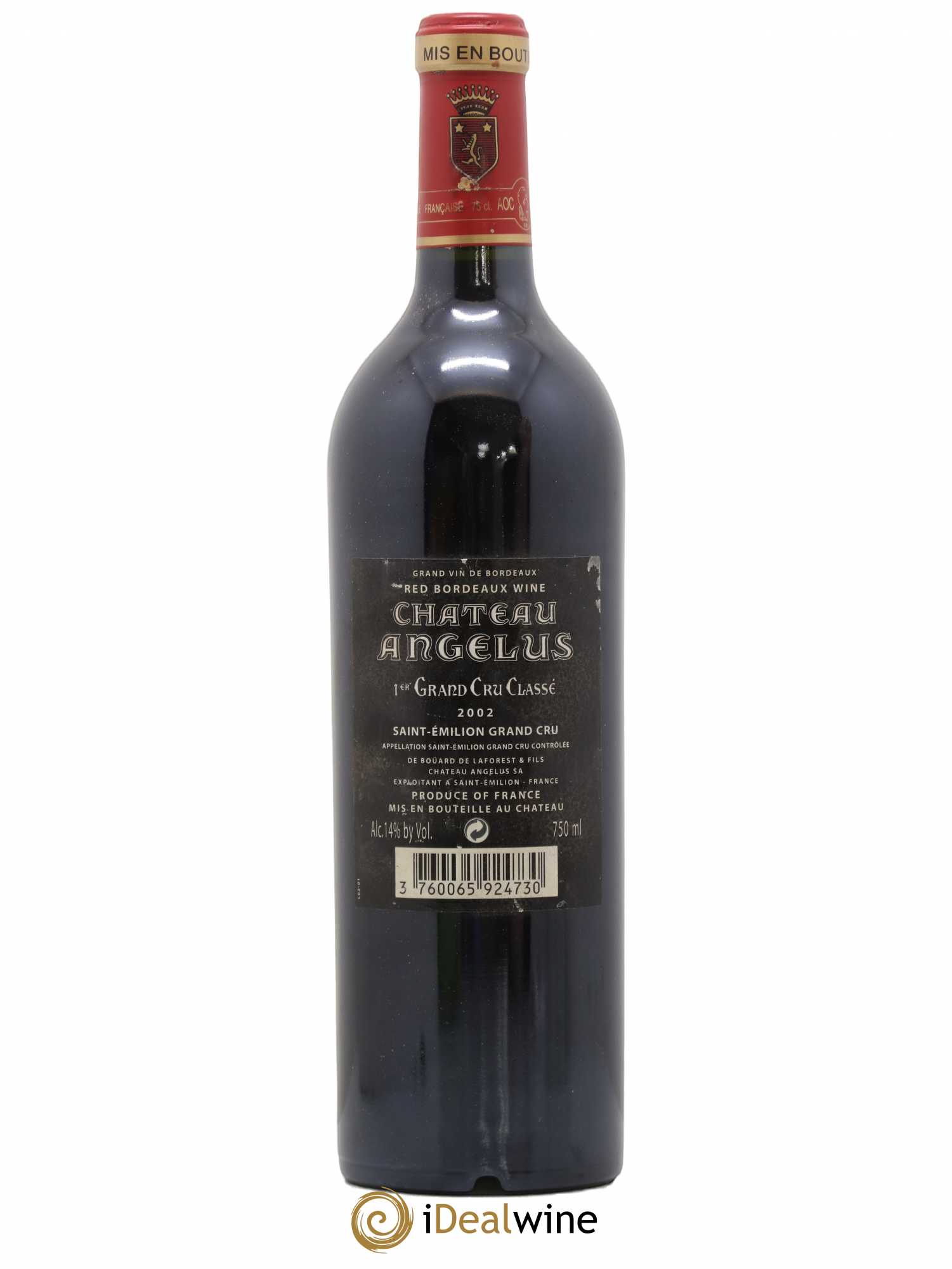 Château Angélus 1er Grand Cru Classé A 2002 - Lot de 1 bouteille - 1