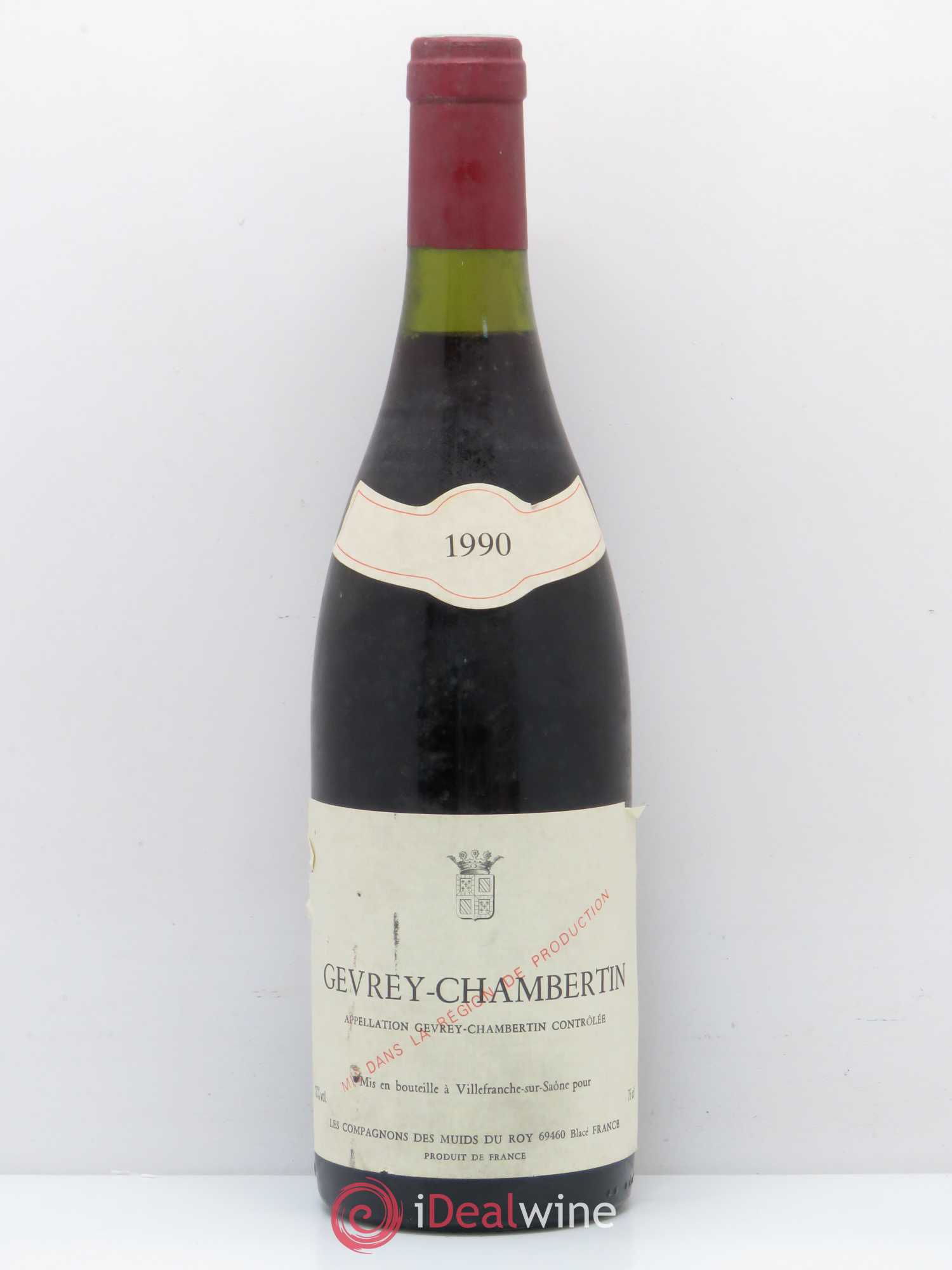 Gevrey-Chambertin Les Compagnons des Muids du Roy 1990 - Posten von 1 Flasche - 0
