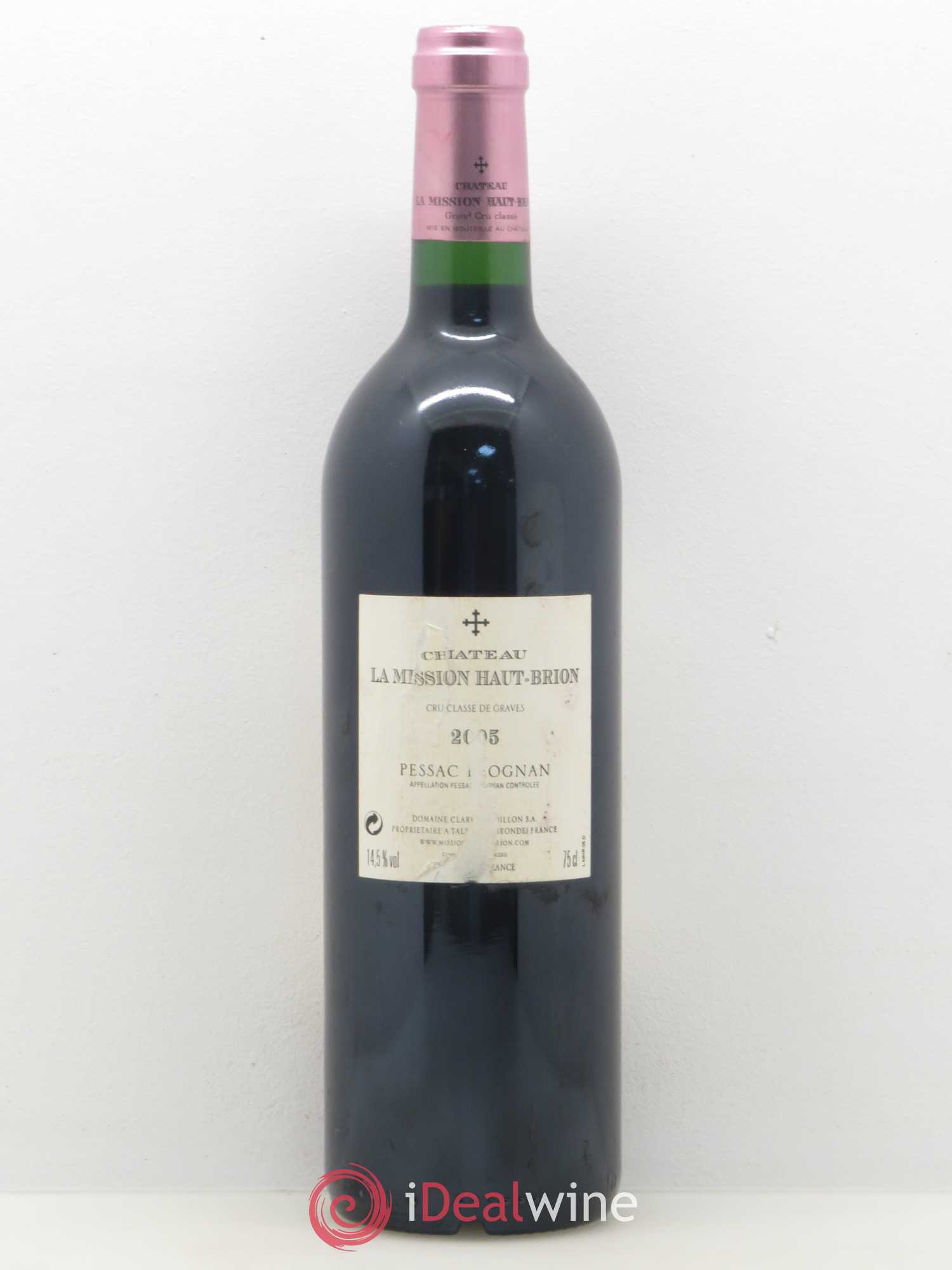 Château la Mission Haut-Brion Cru Classé de Graves 2005 - Lot de 1 bouteille - 1