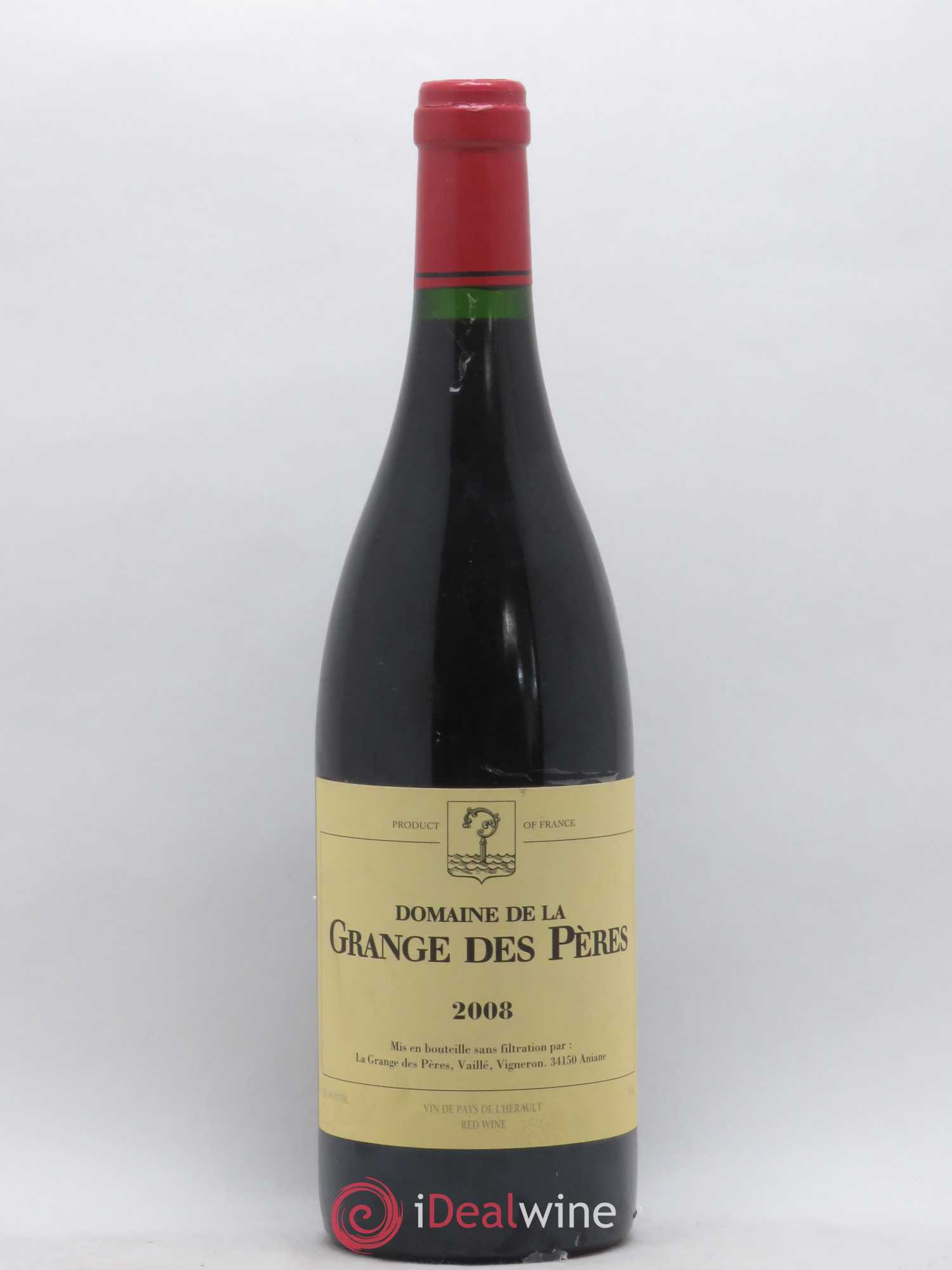 Pays d'Hérault Grange des Pères Laurent Vaillé 2008 - Lot de 1 bouteille - 0