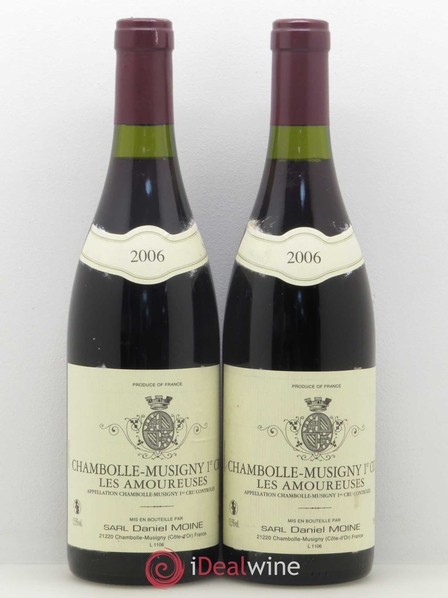 Chambolle-Musigny 1er Cru Les Amoureuses Moine-Hudelot (Domaine) 2006 - Lot de 2 bouteilles - 0