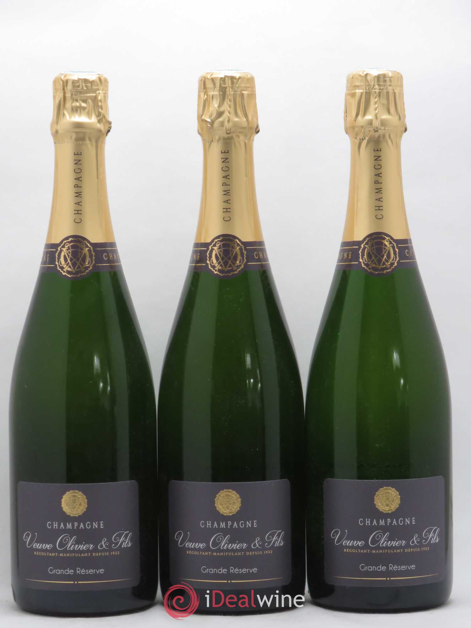 Champagne Grande Réserve Veuve Olivier et Fils - Lot de 6 bouteilles - 1