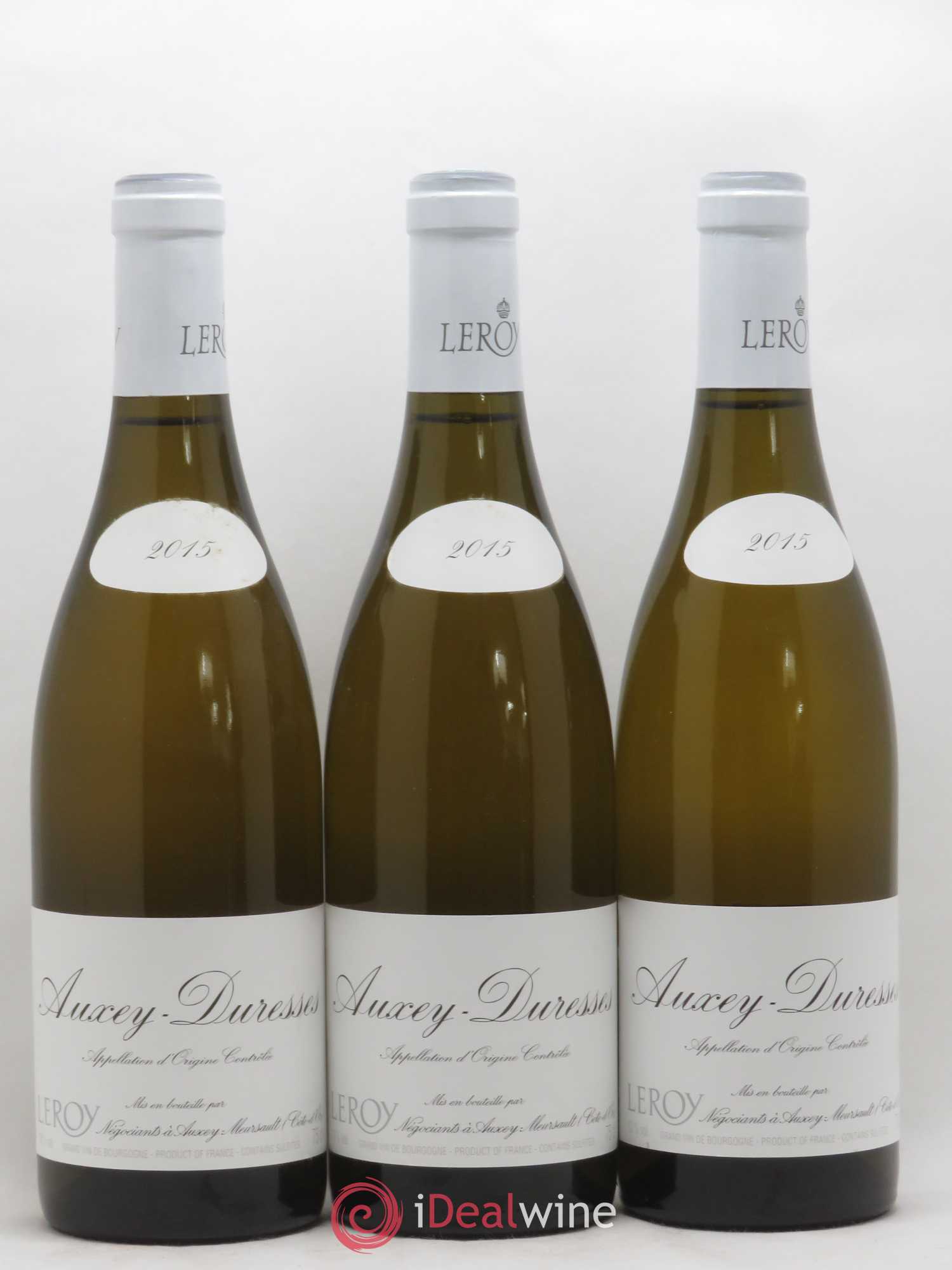 Auxey-Duresses Leroy SA 2015 - Lot de 3 bouteilles - 0