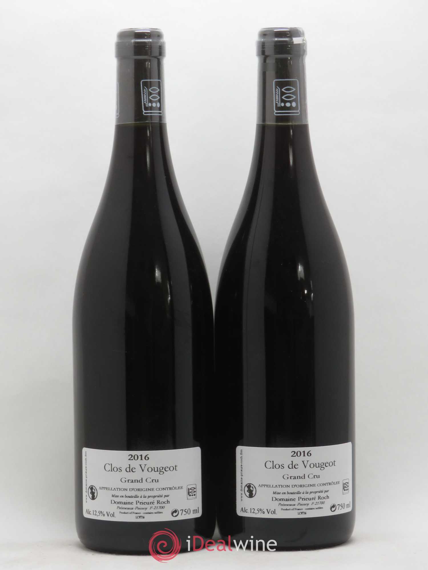 Clos de Vougeot Grand Cru Prieuré Roch 2016 - Lot de 2 bouteilles - 1