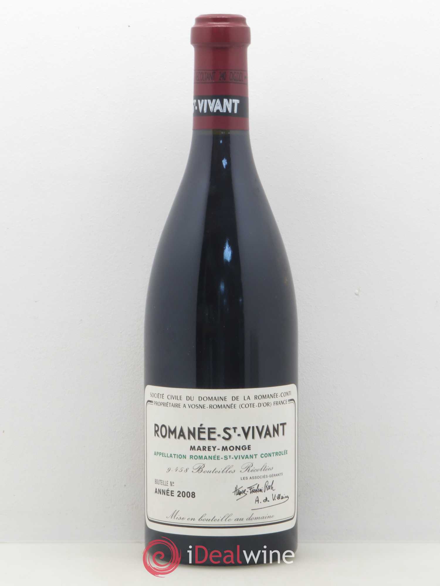 Romanée-Saint-Vivant Grand Cru Domaine de la Romanée-Conti 2008 - Lot de 1 bouteille - 0