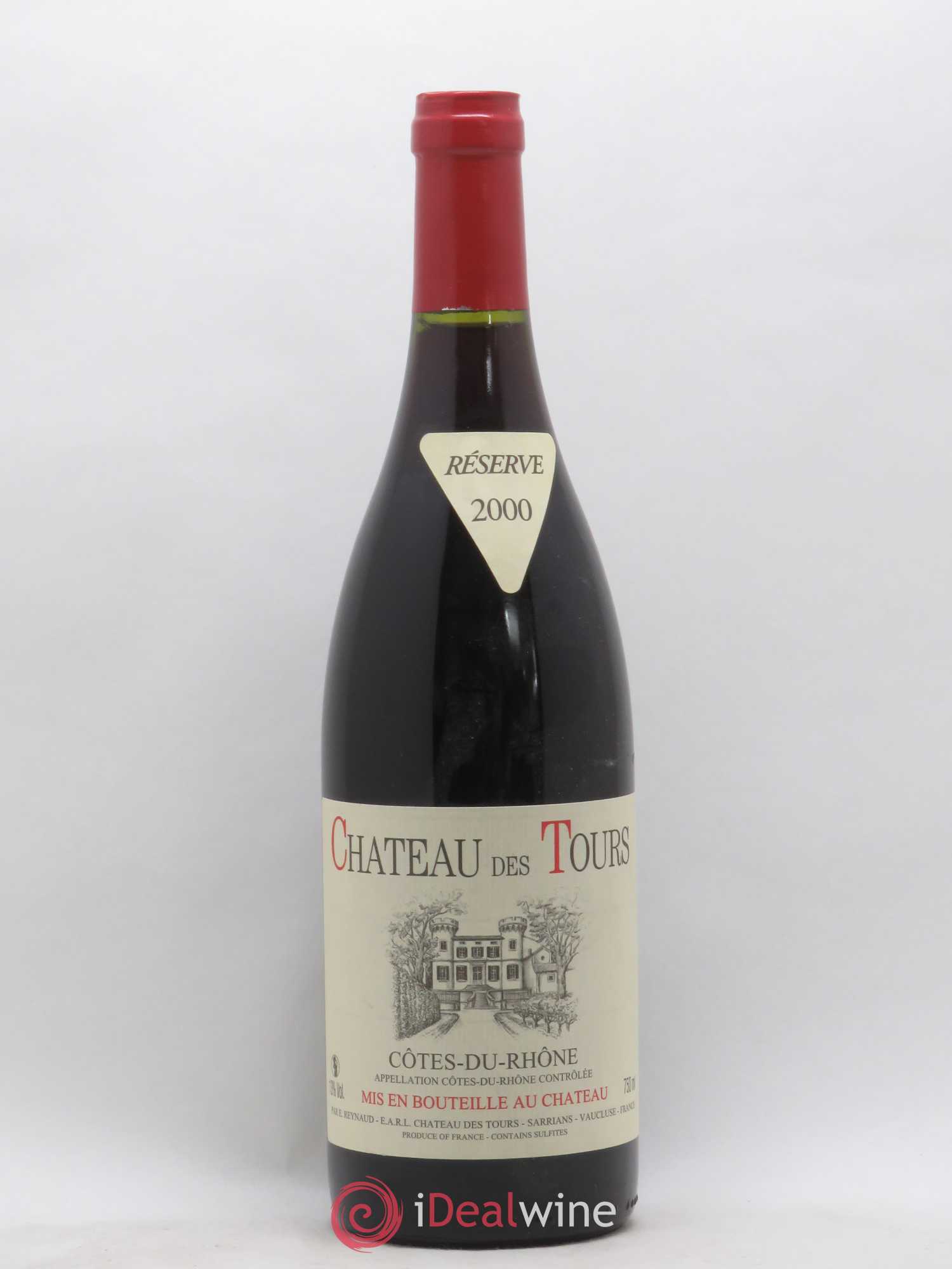 Côtes-du-Rhône Château des Tours Emmanuel Reynaud 2000 - Lot de 1 bouteille - 0