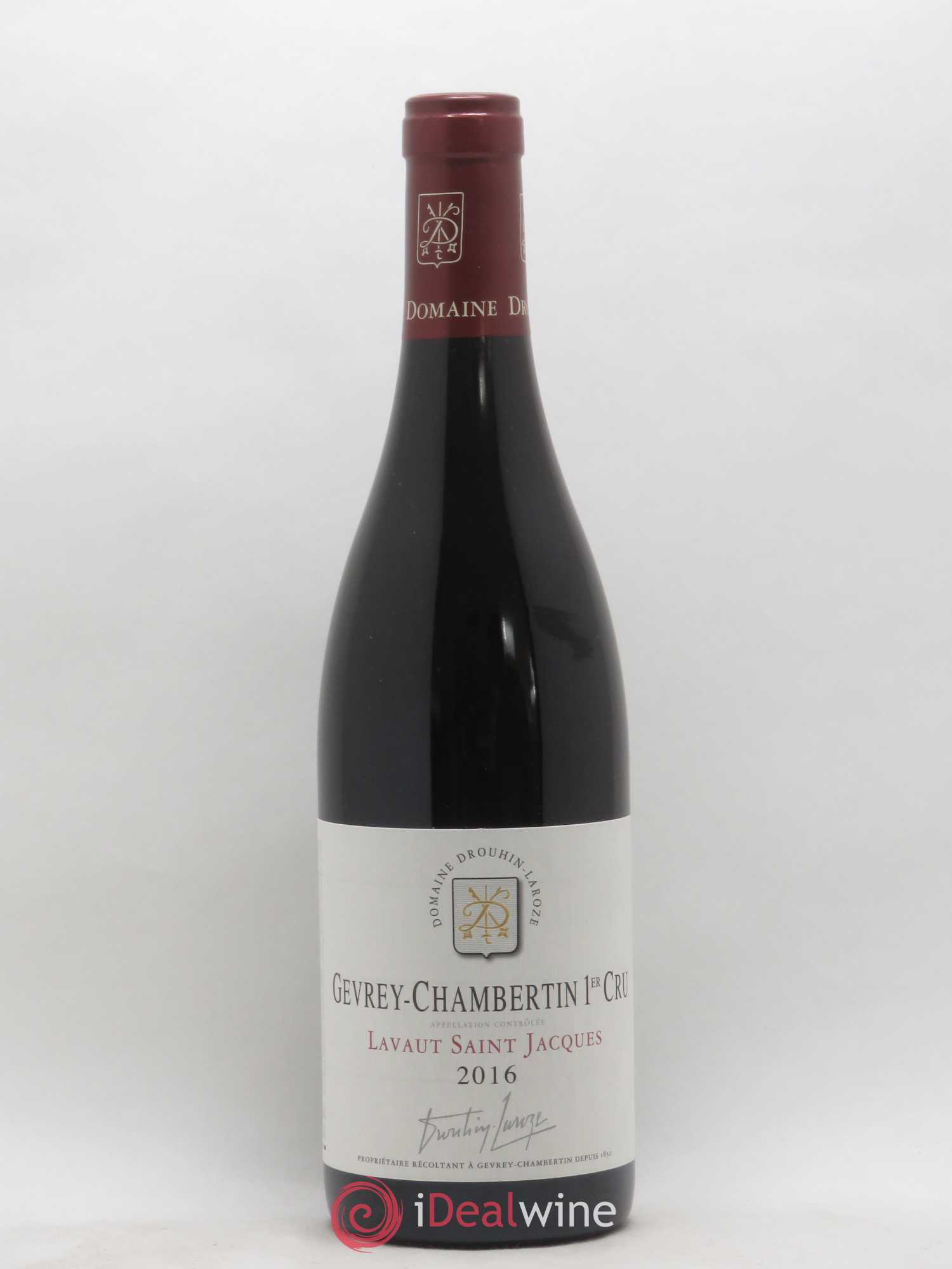 Gevrey-Chambertin 1er Cru Lavaut Saint-Jacques Domaine Drouhin-Laroze 2016 - Lot de 1 bouteille - 0