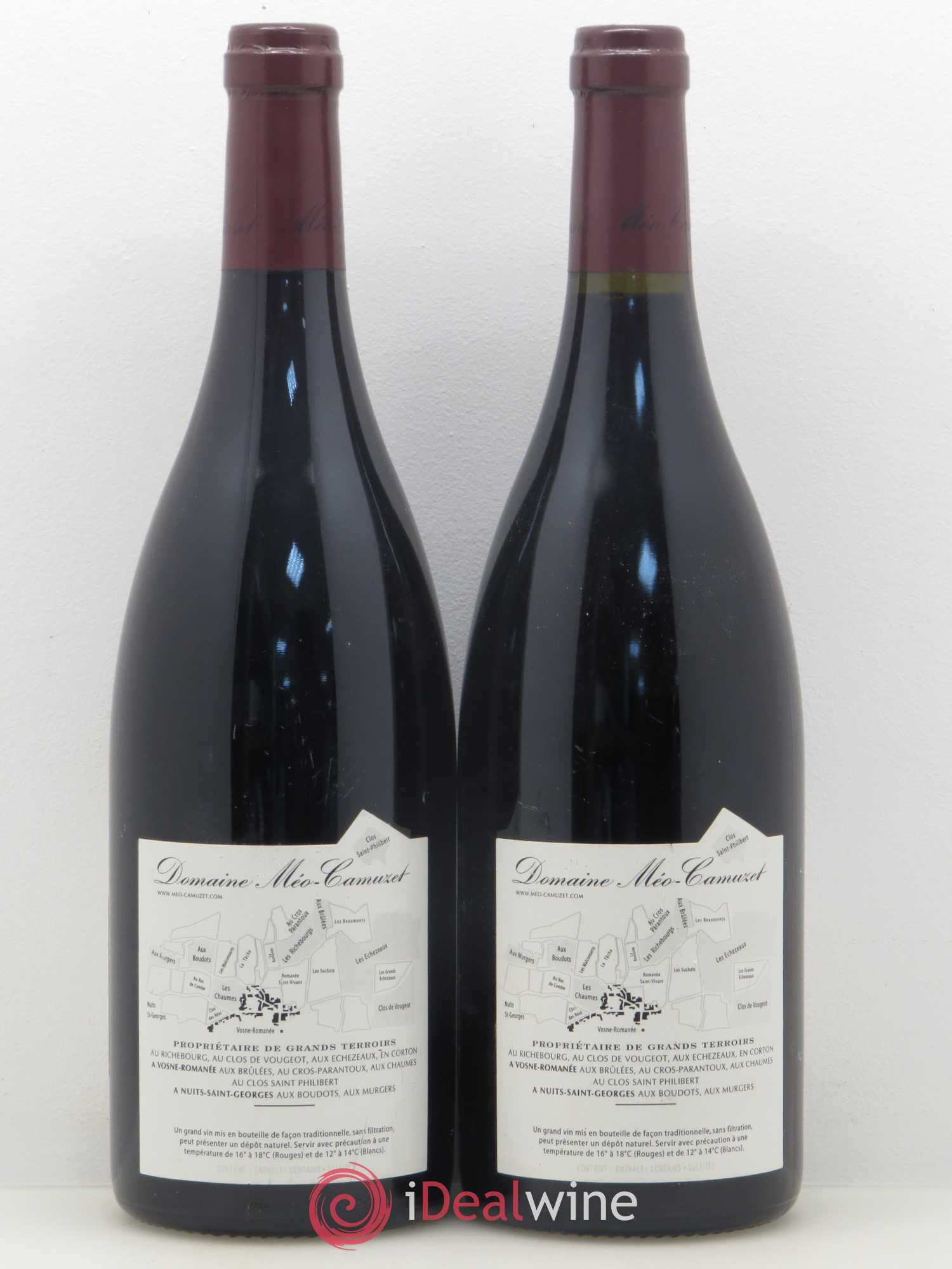 Vosne-Romanée 1er Cru Les Chaumes Méo-Camuzet (Domaine) 2008 - Lot de 2 bouteilles - 1
