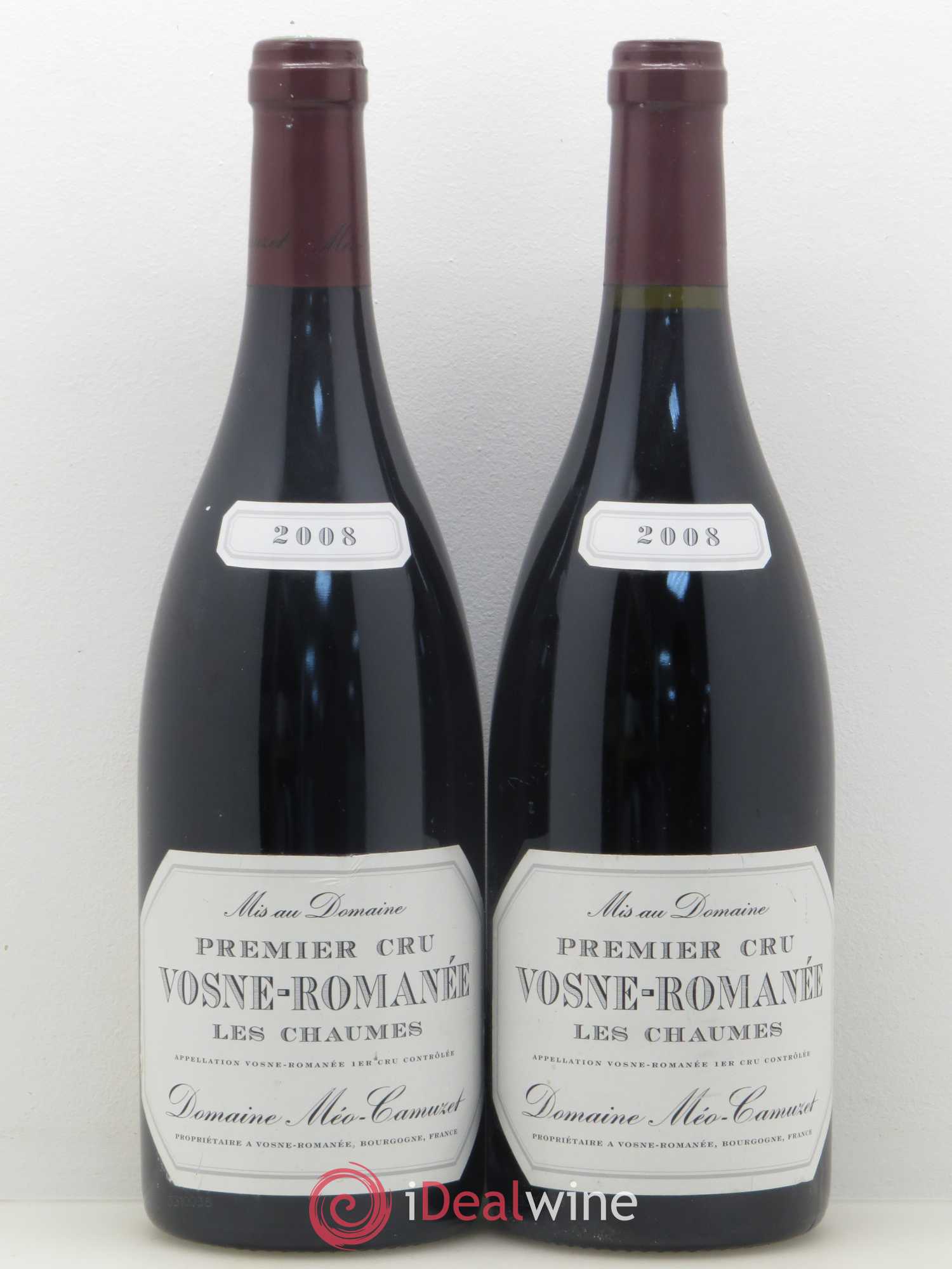 Vosne-Romanée 1er Cru Les Chaumes Méo-Camuzet (Domaine) 2008 - Lot de 2 bouteilles - 0