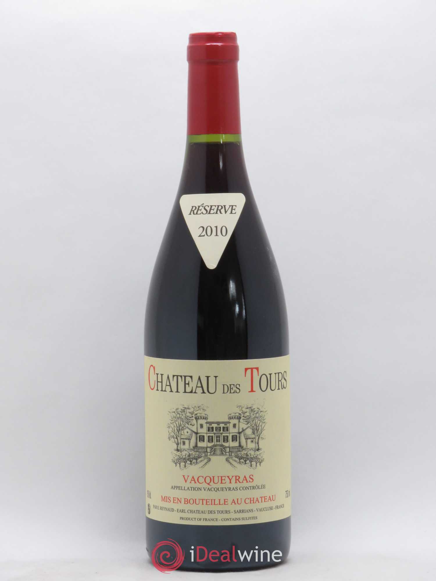 Vacqueyras Château des Tours Emmanuel Reynaud 2010 - Lot de 1 bouteille - 0