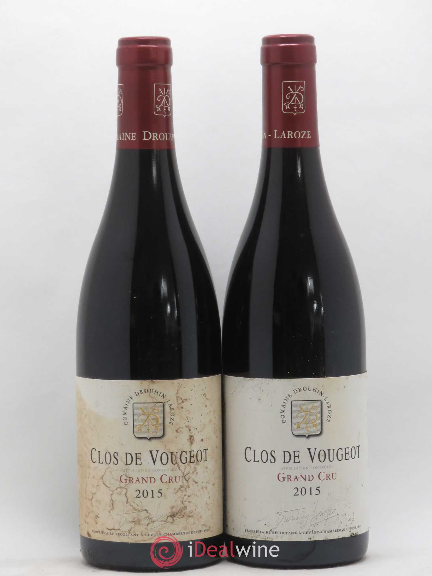 Clos de Vougeot Grand Cru Domaine Drouhin-Laroze 2015 - Lot de 2 bouteilles - 0