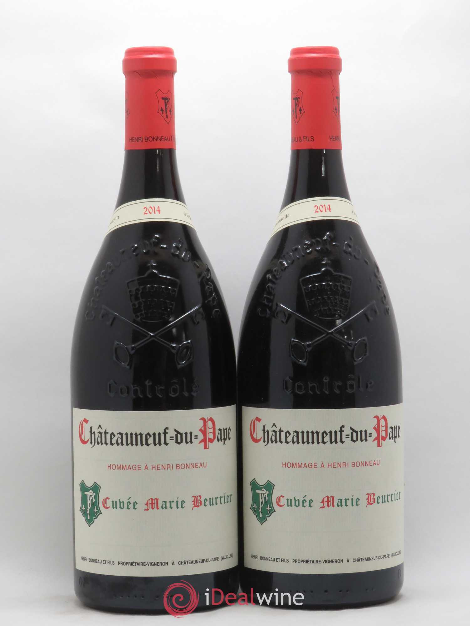 Châteauneuf-du-Pape Marie Beurrier Henri Bonneau & Fils 2014 - Lot de 2 magnums - 0