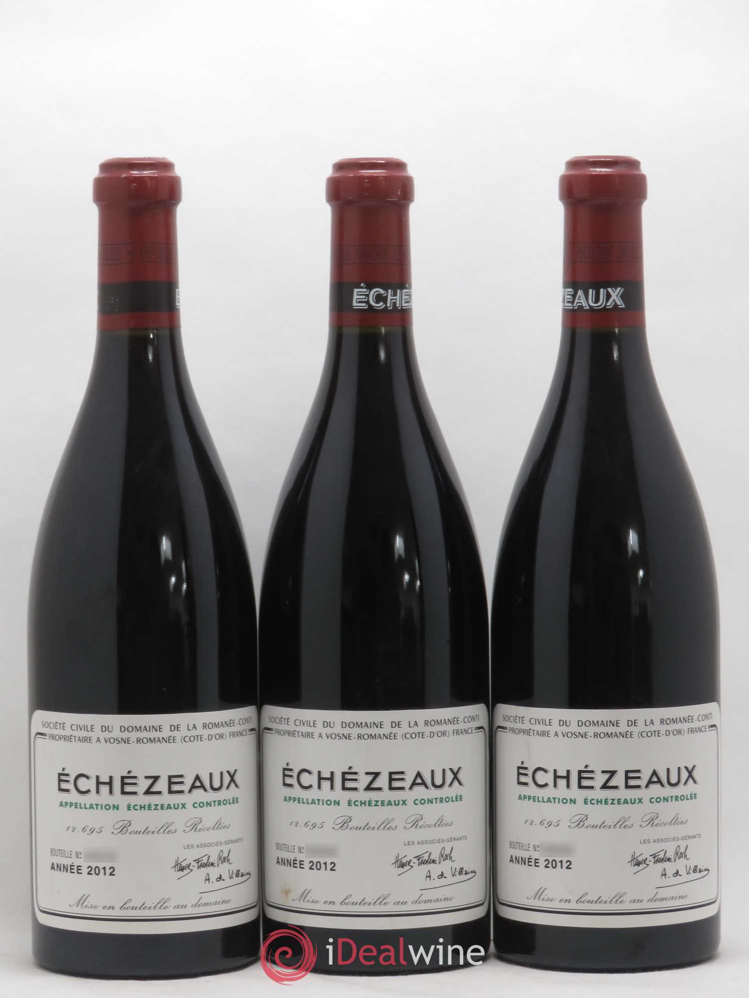 Caisse Domaine de la Romanée Conti Domaine de la Romanée-Conti 1 Romanée Conti - 3 La Tache - 3 Romanée Saint Vivant - 1 Richebourg - 2 Grands Echezeaux - 3 Echezeaux 2012 - Lotto di 13 bottiglie - 1