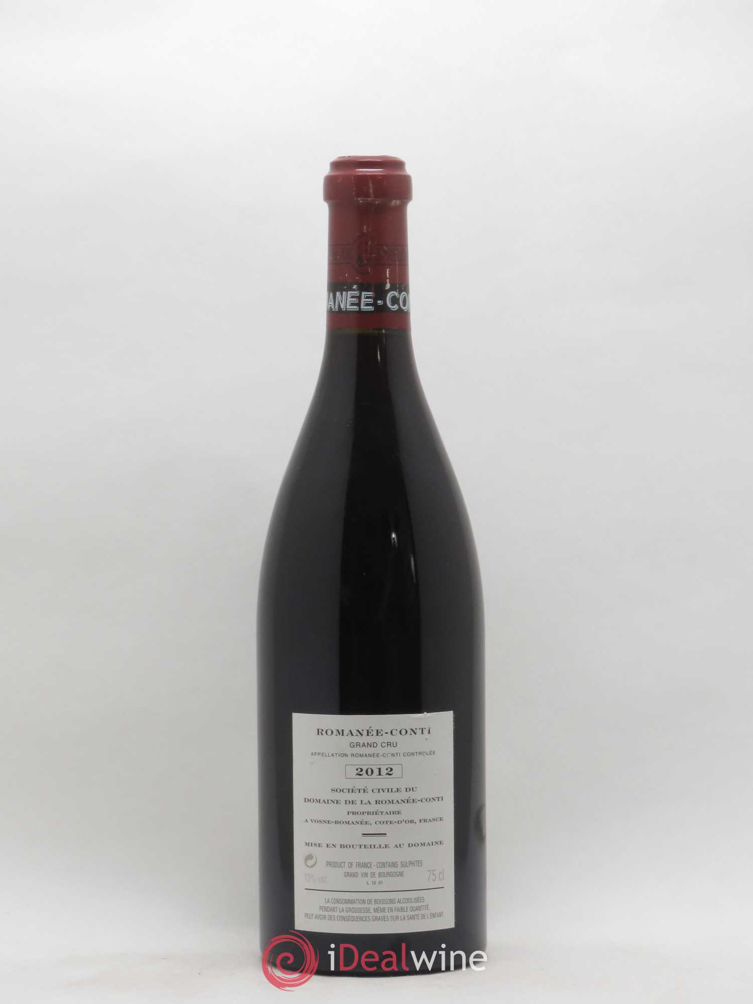 Caisse Domaine de la Romanée Conti Domaine de la Romanée-Conti 1 Romanée Conti - 3 La Tache - 3 Romanée Saint Vivant - 1 Richebourg - 2 Grands Echezeaux - 3 Echezeaux 2012 - Lotto di 13 bottiglie - 11