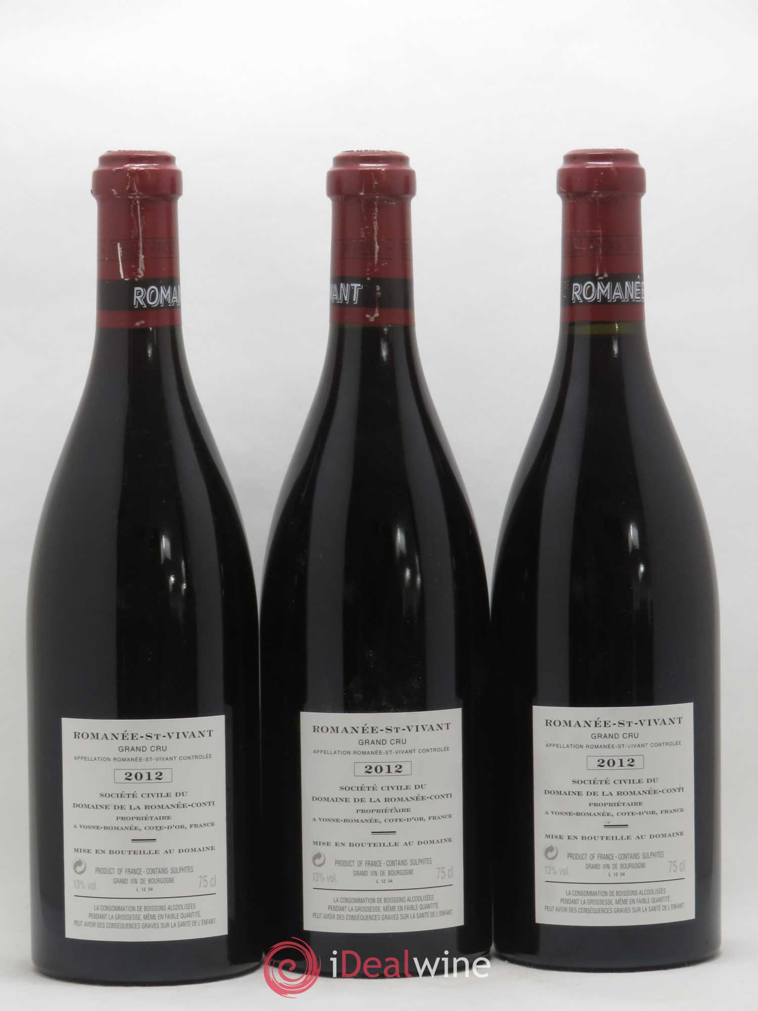Caisse Domaine de la Romanée Conti Domaine de la Romanée-Conti 1 Romanée Conti - 3 La Tache - 3 Romanée Saint Vivant - 1 Richebourg - 2 Grands Echezeaux - 3 Echezeaux 2012 - Lotto di 13 bottiglie - 3