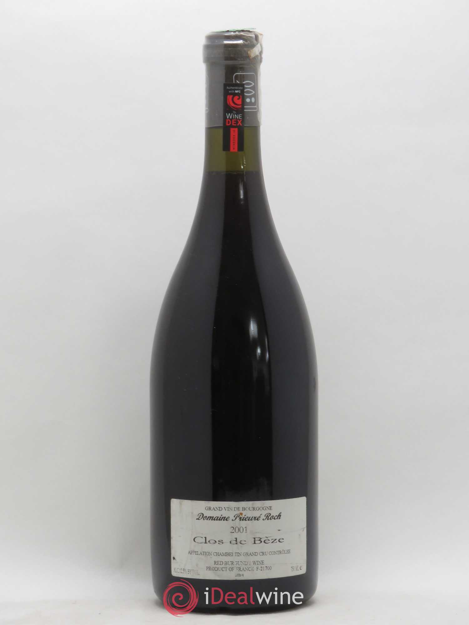 Chambertin Clos de Bèze Grand Cru Prieuré Roch 2001 - Lot de 1 bouteille - 1