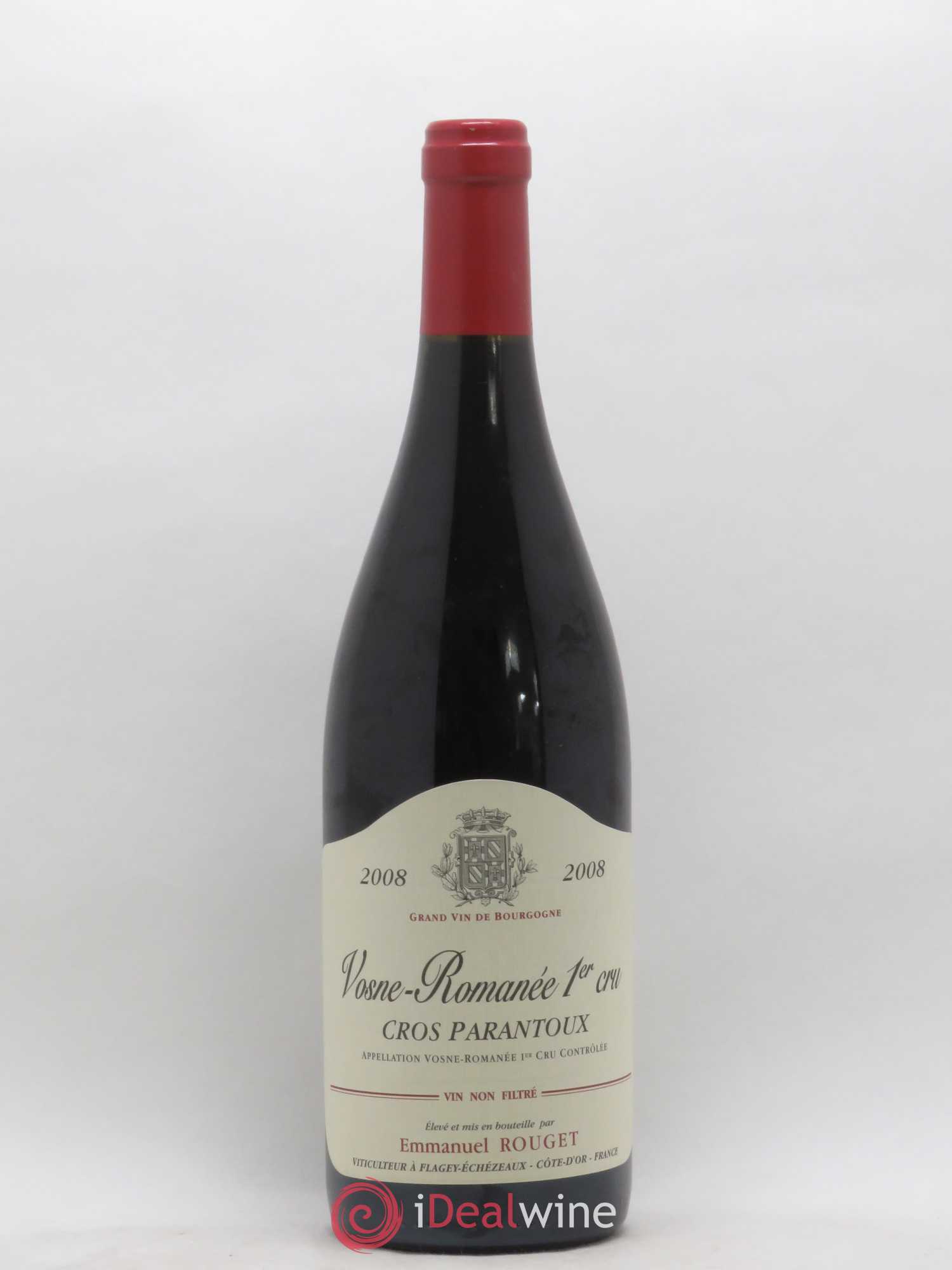 Vosne-Romanée 1er Cru Cros Parantoux Emmanuel Rouget 2008 - Lot de 1 bouteille - 0
