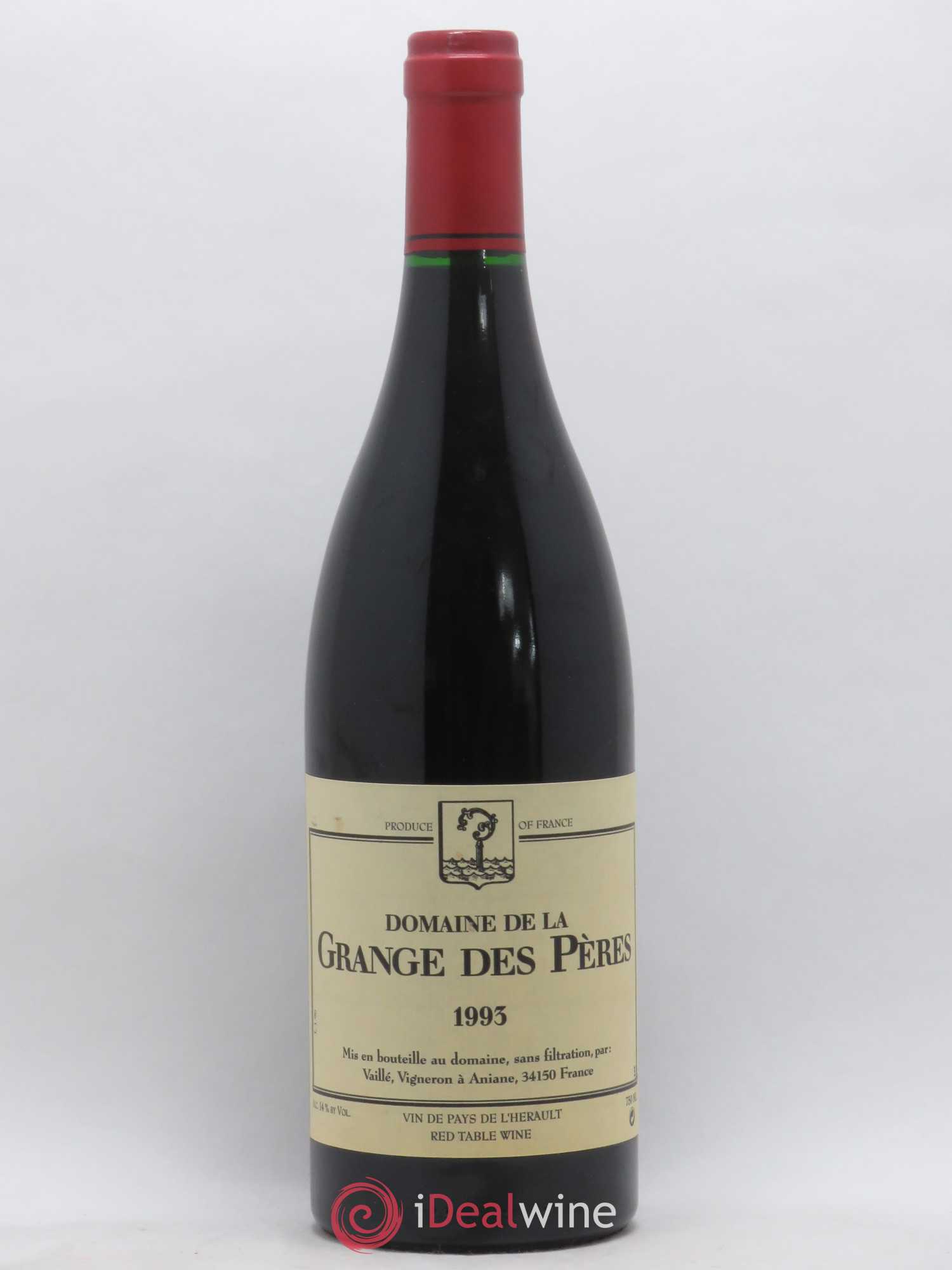 Pays d'Hérault Grange des Pères Laurent Vaillé 1993 - Lot de 1 bouteille - 0