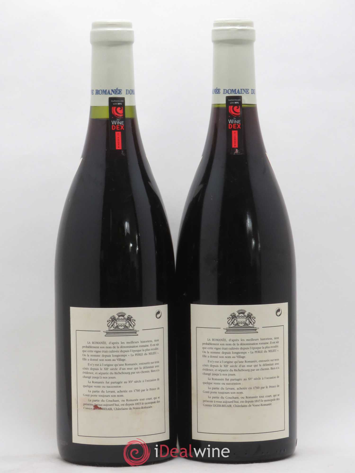 La Romanée Grand Cru Comte Liger-Belair (Domaine du) Bouchard Père et Fils 2000 - Lot de 2 bouteilles - 1
