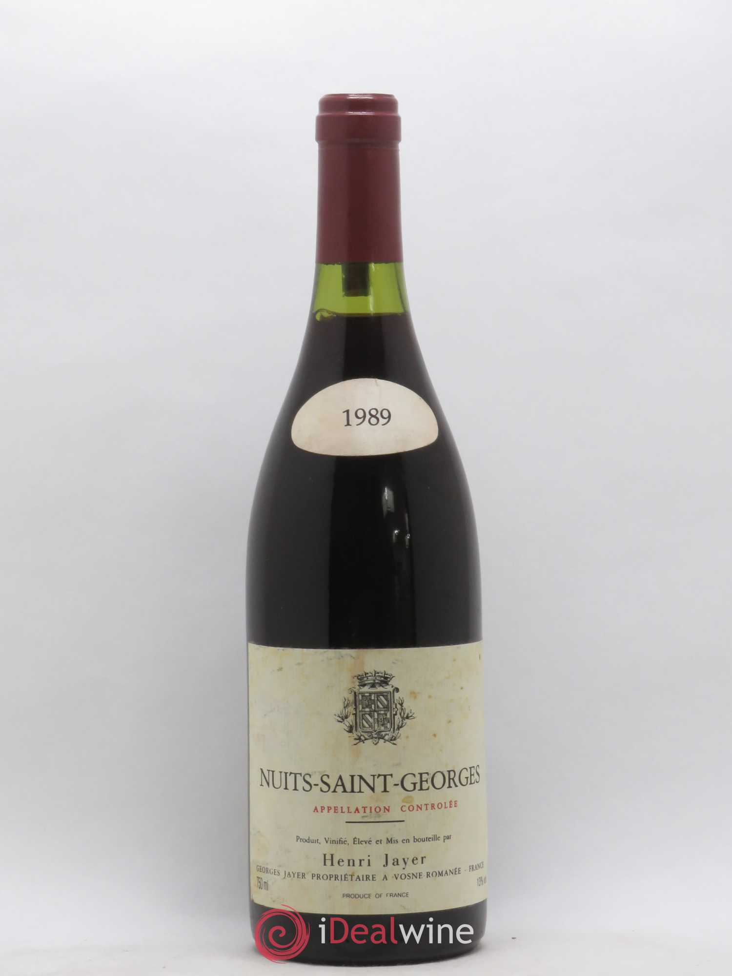 Nuits-Saint-Georges Henri Jayer 1989 - Lot de 1 bouteille - 0