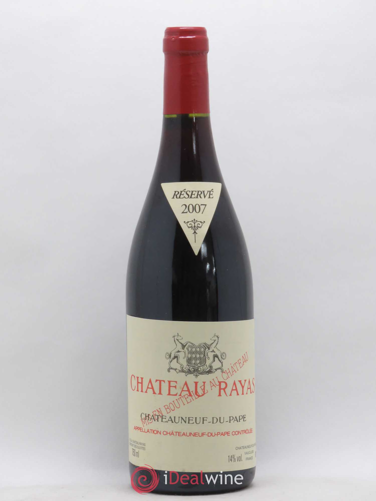 Châteauneuf-du-Pape Château Rayas Emmanuel Reynaud 2007 - Lot de 1 bouteille - 0