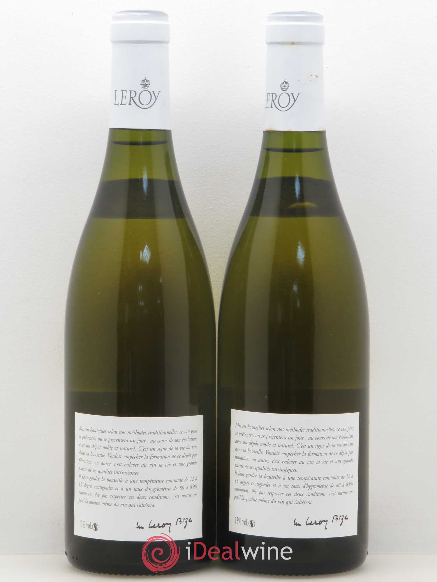 Puligny-Montrachet 1er Cru Les Folatières Leroy SA 2013 - Lot de 2 bouteilles - 1