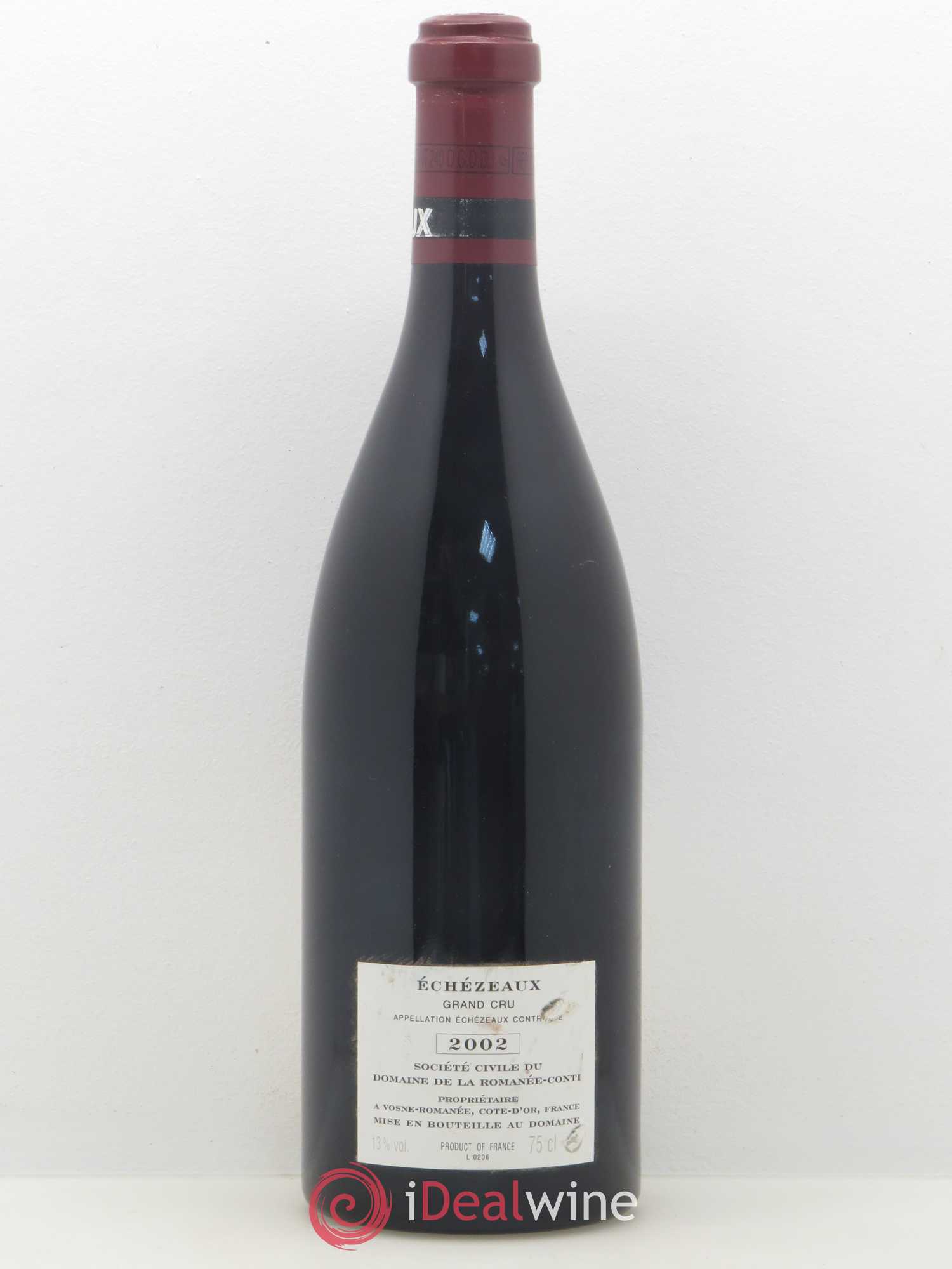 Echezeaux Grand Cru Domaine de la Romanée-Conti 2002 - Lot de 1 bouteille - 1