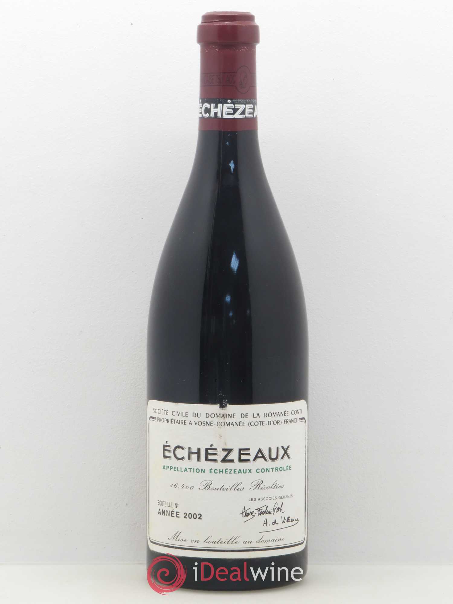 Echezeaux Grand Cru Domaine de la Romanée-Conti 2002 - Lot de 1 bouteille - 0
