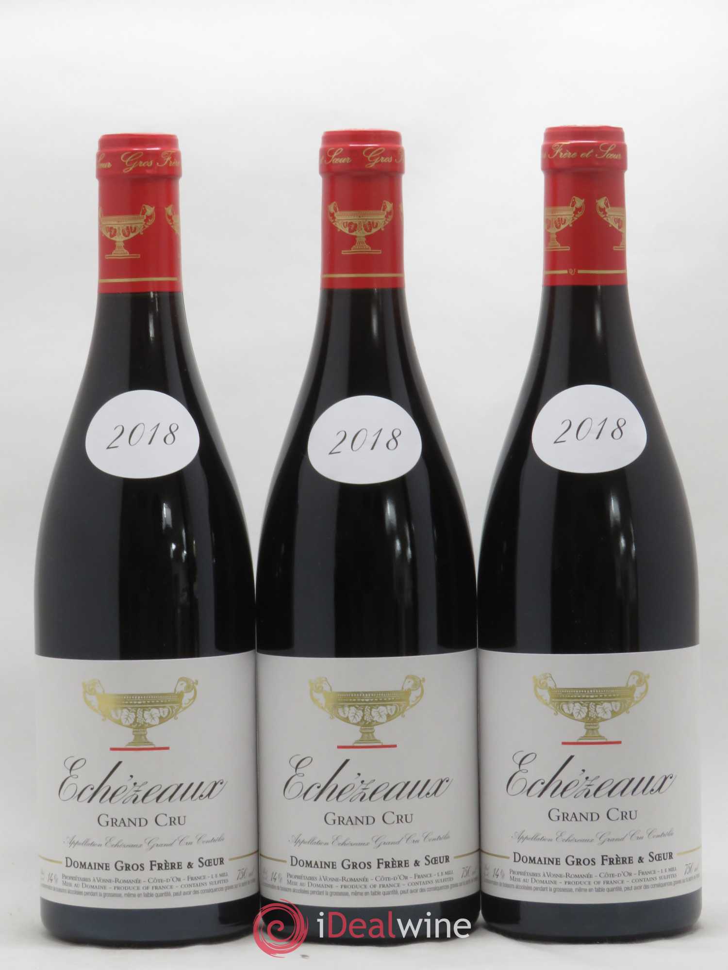 Echezeaux Grand Cru Gros Frère & Soeur 2018 - Lot de 3 bouteilles - 0
