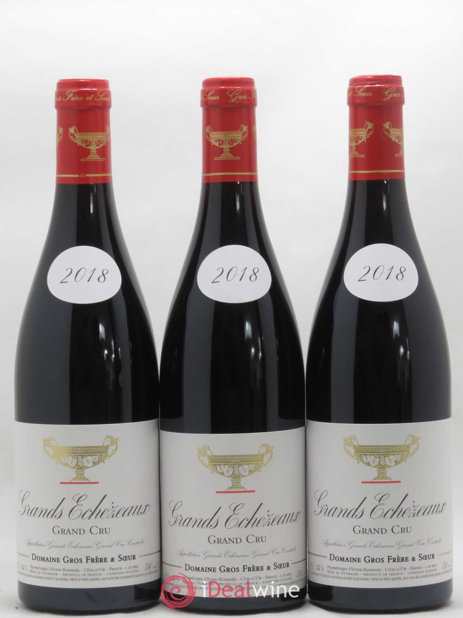 Grands-Echezeaux Grand Cru Gros Frère & Soeur 2018 - Lot de 3 bouteilles - 0