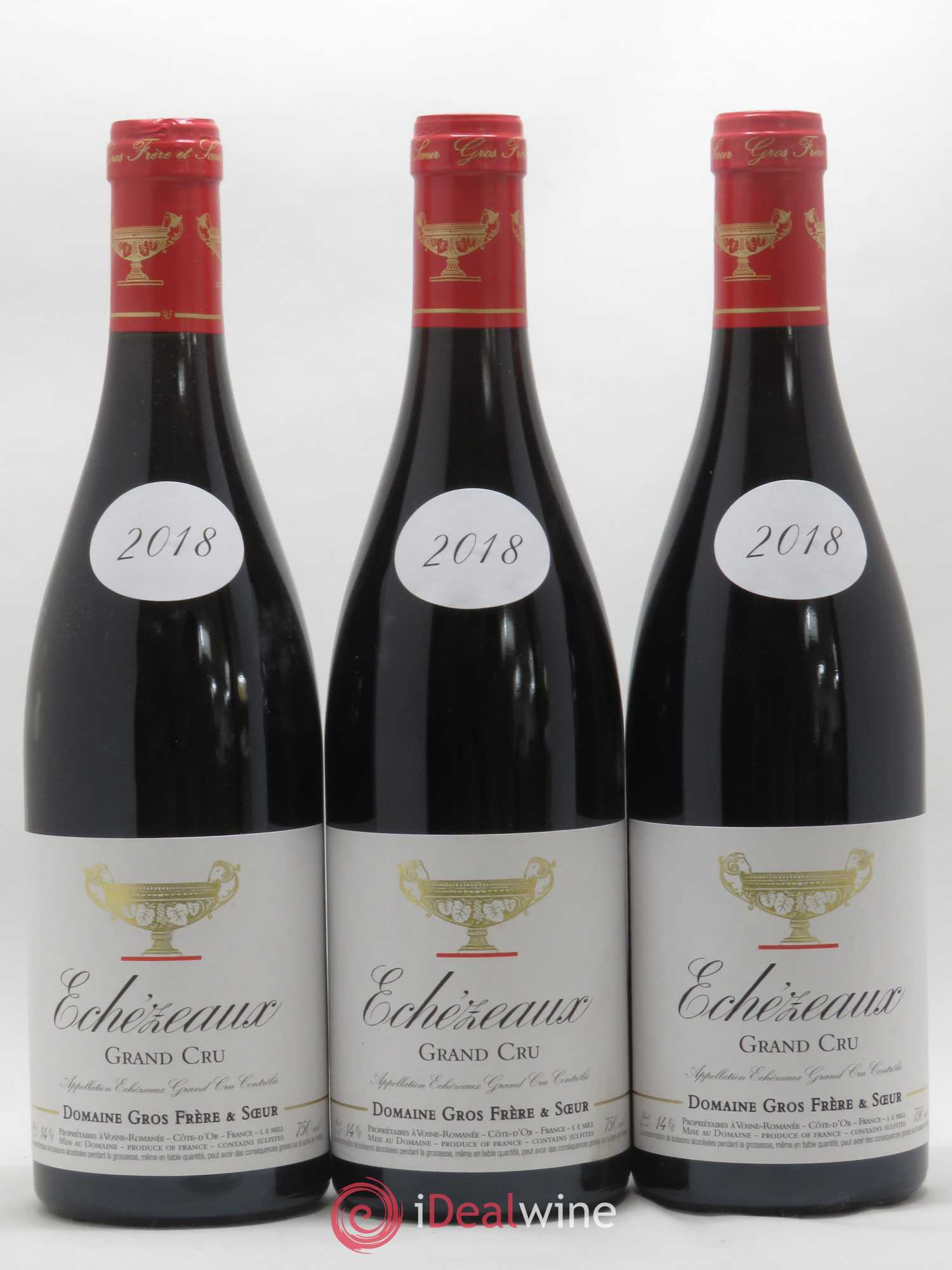 Echezeaux Grand Cru Gros Frère & Soeur 2018 - Lot de 3 bouteilles - 0
