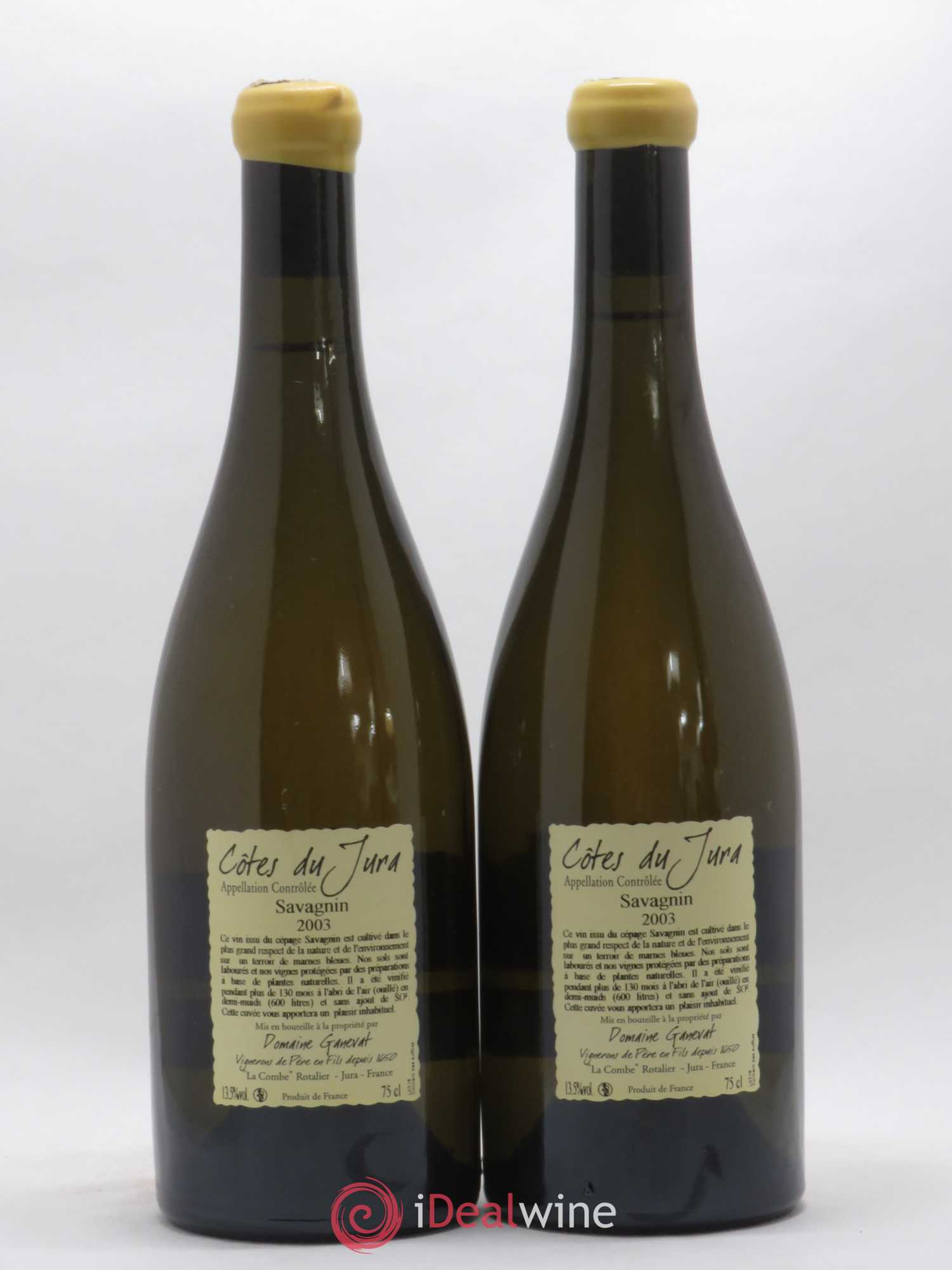 Côtes du Jura Les Vignes de mon Père Jean-François Ganevat (Domaine) 2003 - Lot de 2 bouteilles - 1