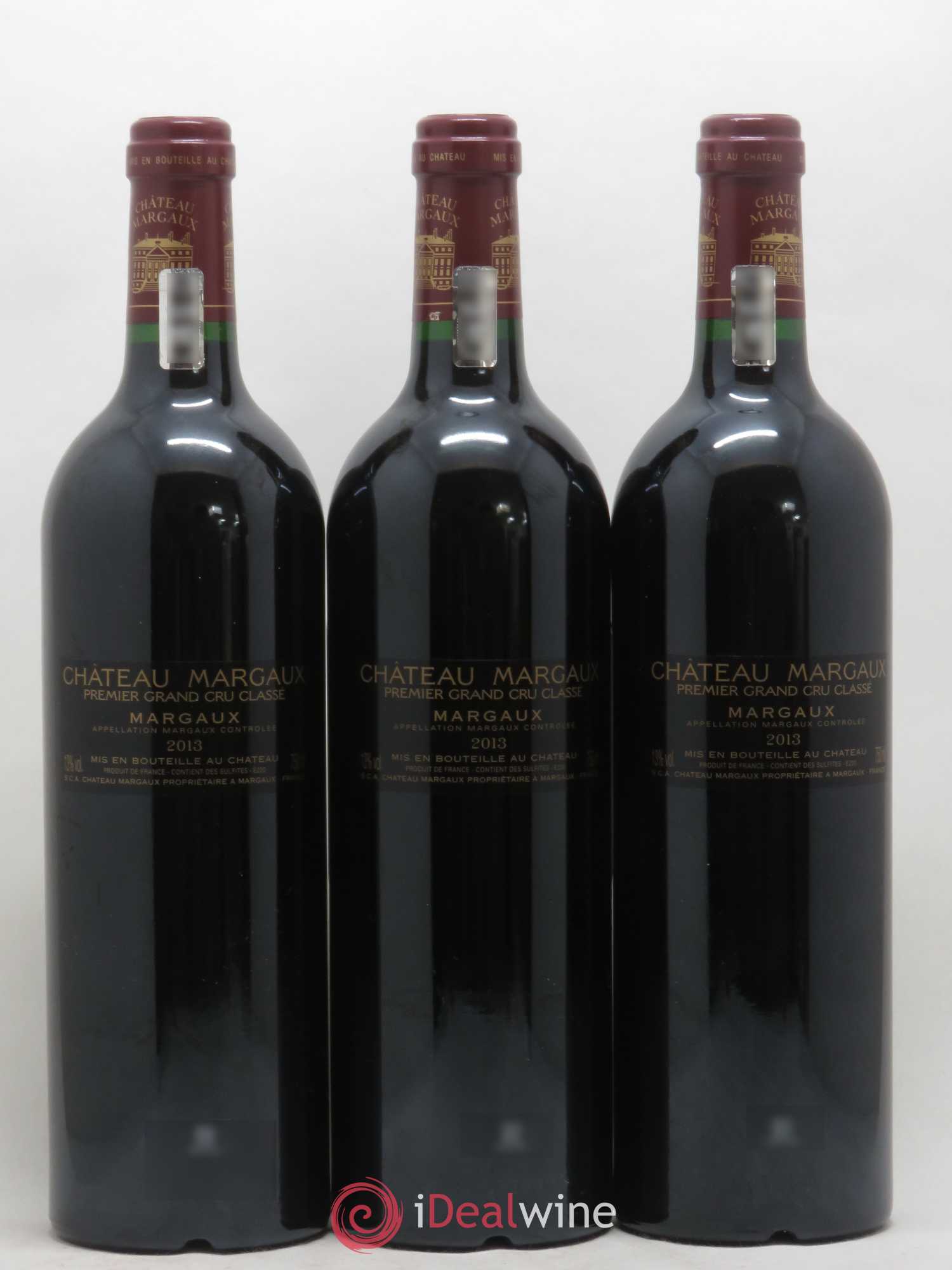 Château Margaux 1er Grand Cru Classé 2013 - Lot de 3 bouteilles - 1