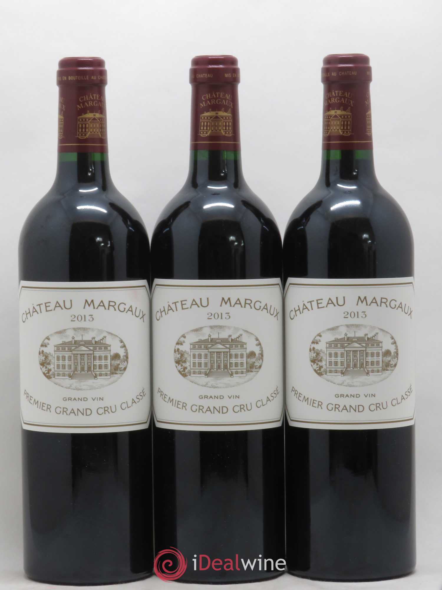Château Margaux 1er Grand Cru Classé 2013 - Lot de 3 bouteilles - 0