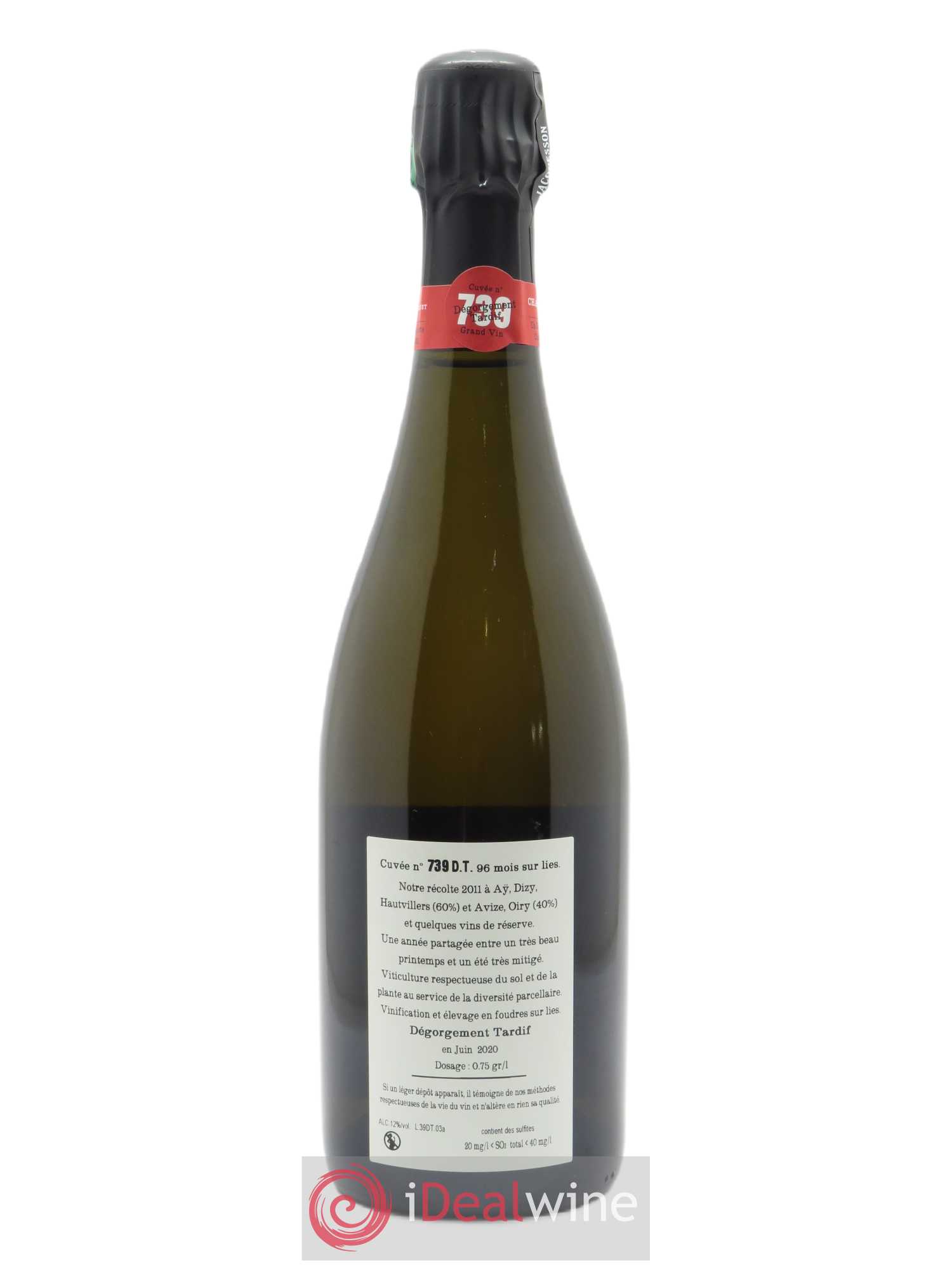 Cuvée 739 Dégorgement Tardif Extra-Brut Jacquesson - Lot de 1 bouteille - 1