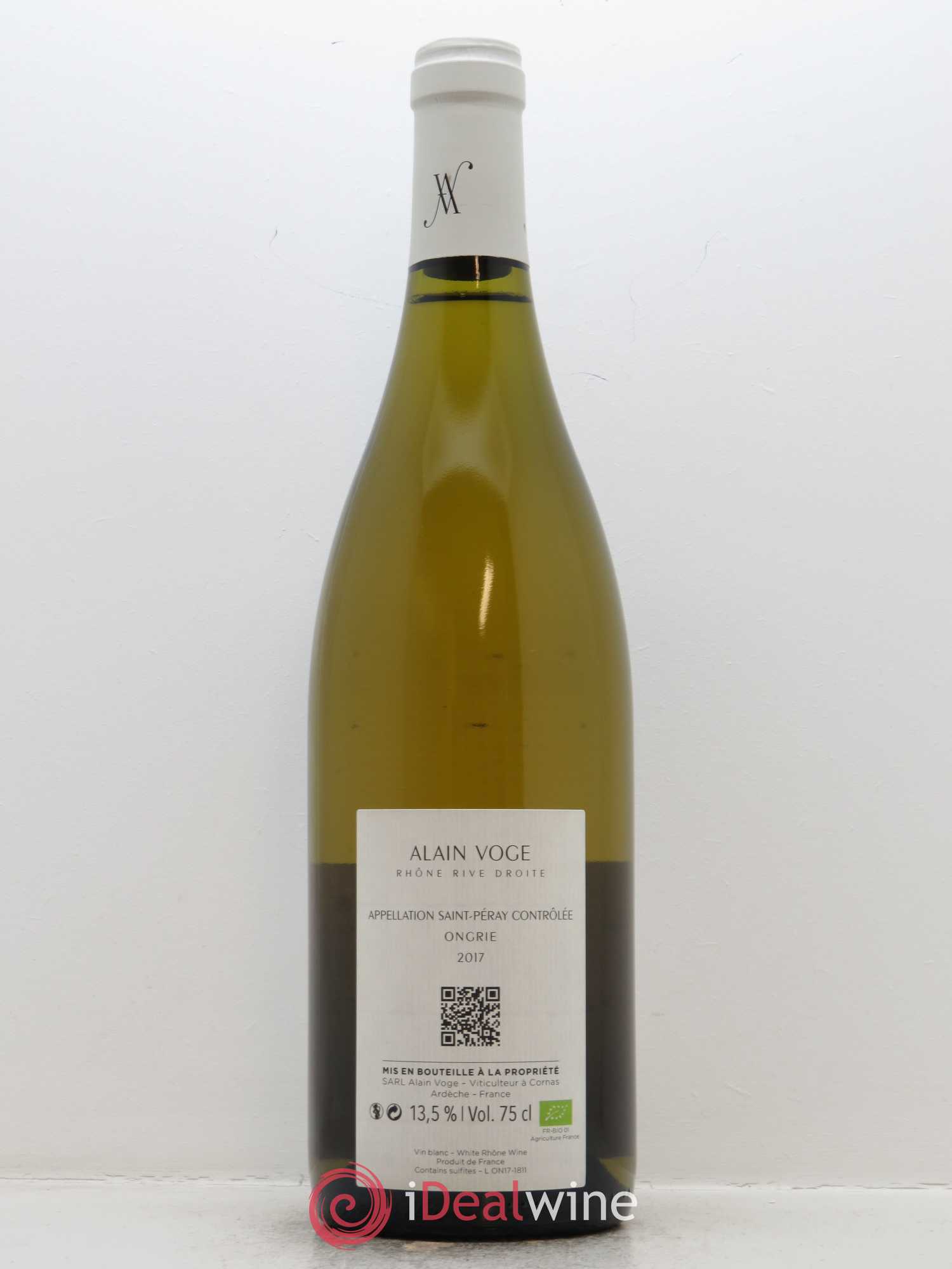 Saint-Péray Ongrie Alain Voge (Domaine) 2017 - Lot de 1 bouteille - 1