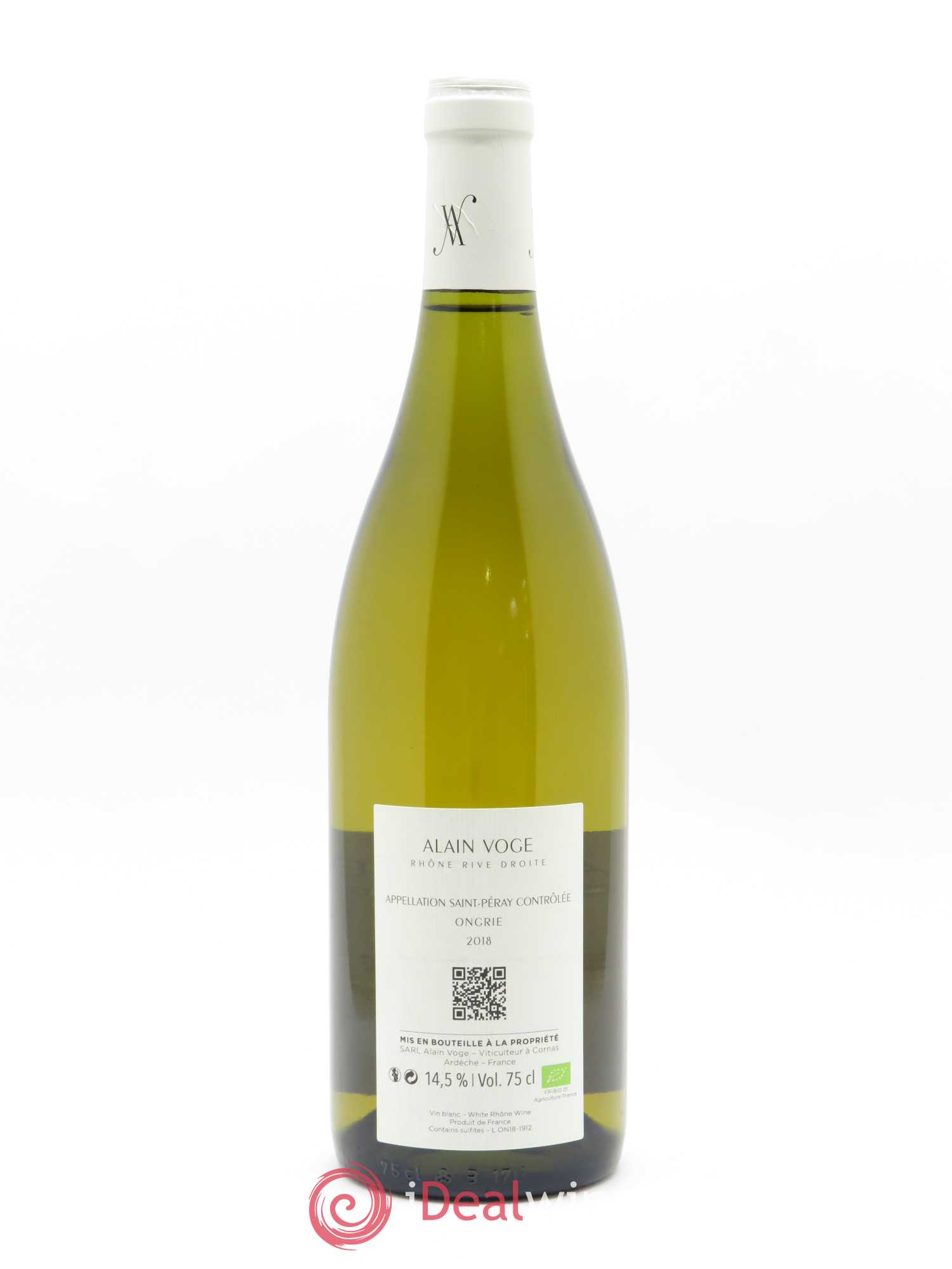 Saint-Péray Ongrie Alain Voge (Domaine) 2018 - Lot of 1 bottle - 1