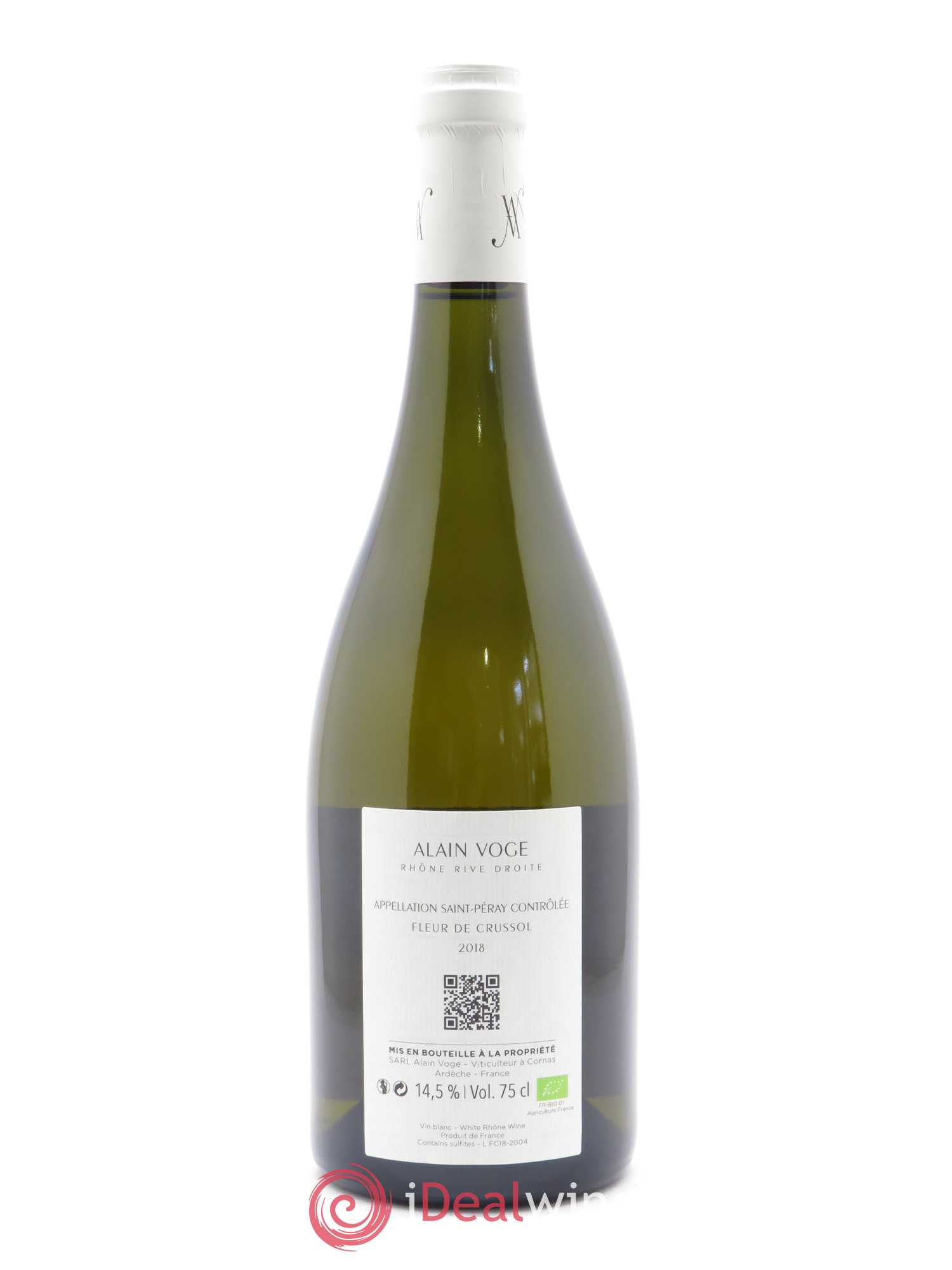 Saint-Péray Fleur de Crussol  Alain Voge (Domaine) 2018 - Lot de 1 bouteille - 1