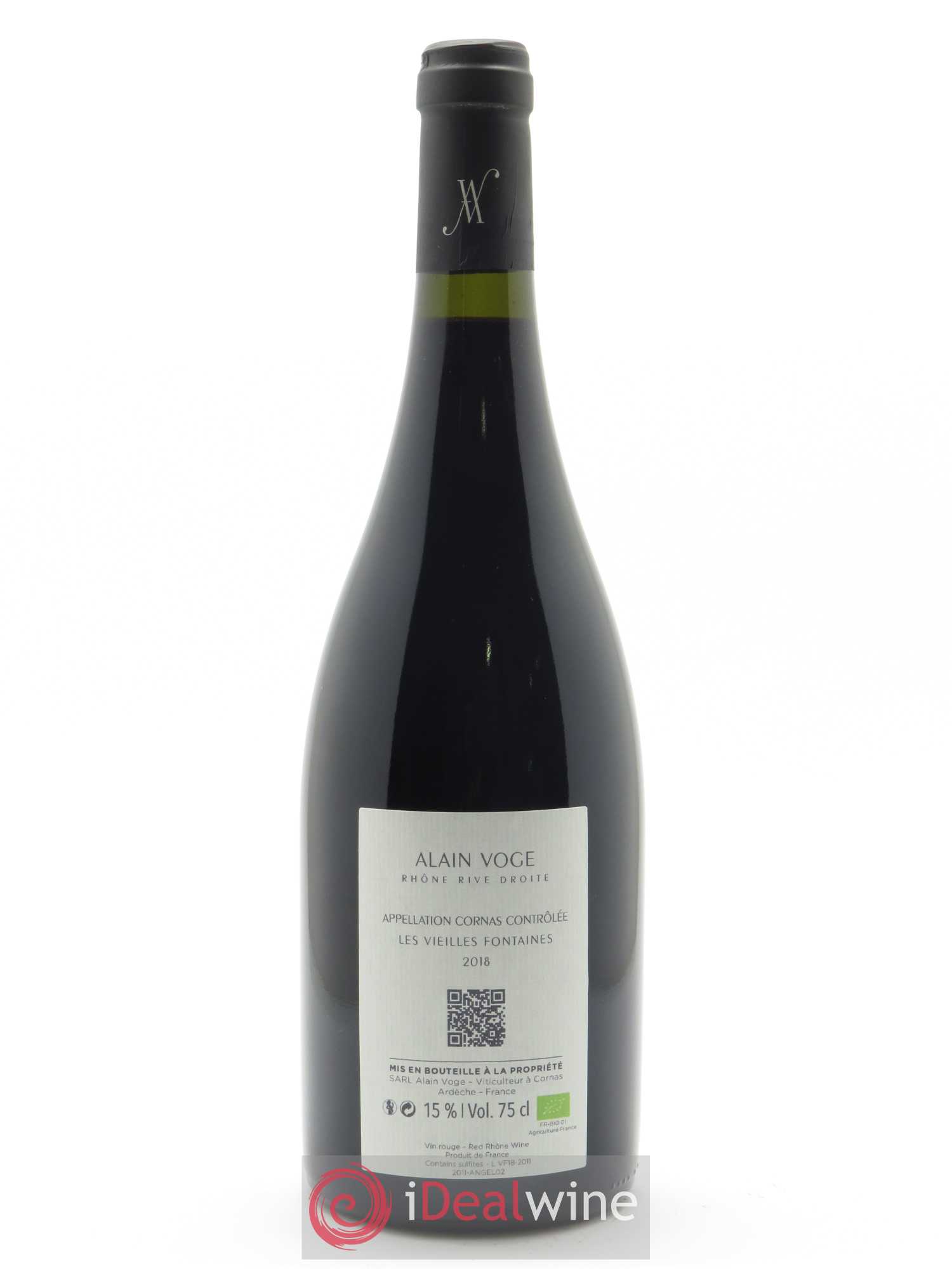 Cornas Les Vieilles Fontaines Alain Voge (Domaine)  2018 - Lot de 1 bouteille - 1