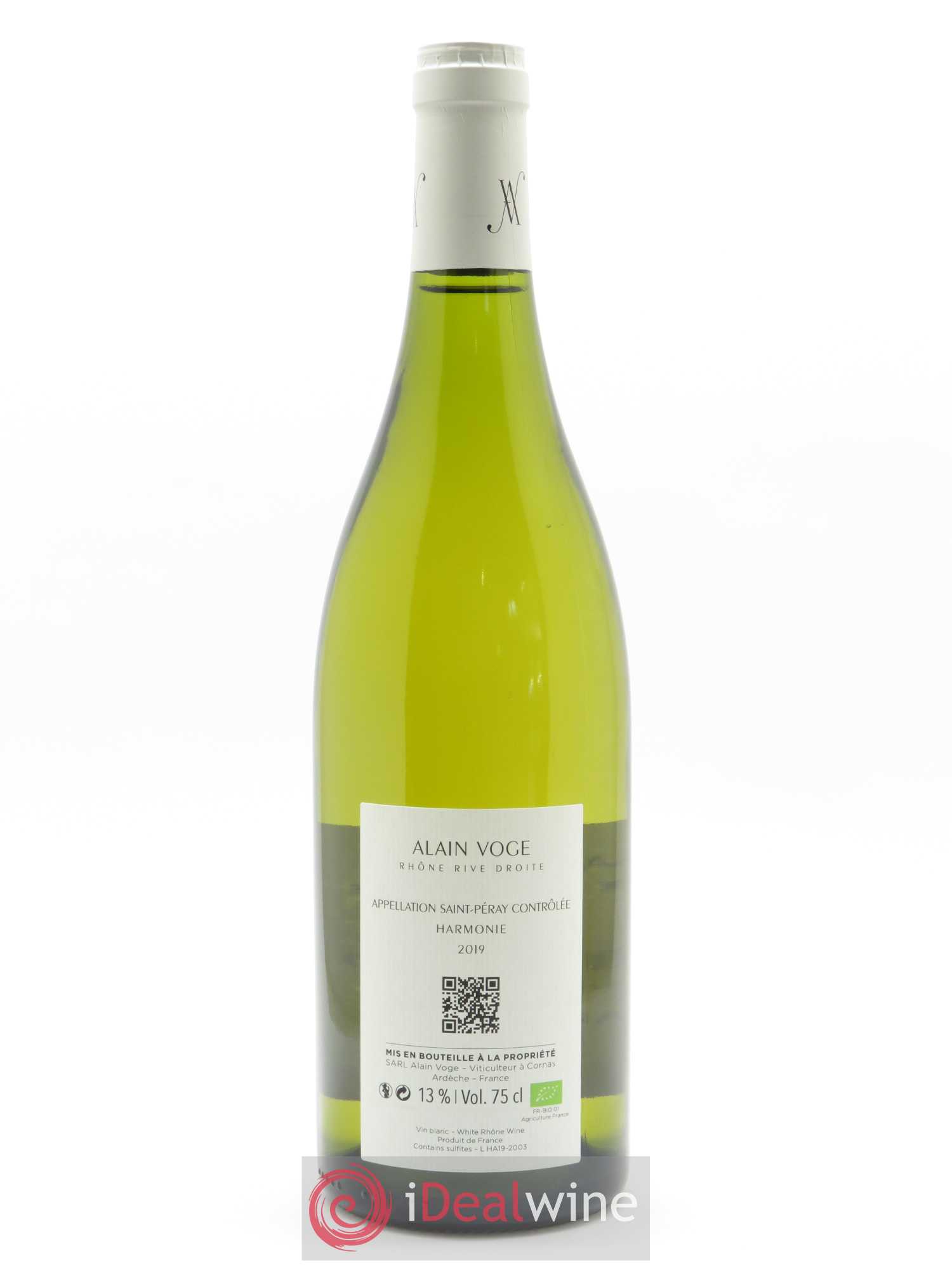 Saint-Péray Harmonie Alain Voge (Domaine) 2019 - Lot de 1 bouteille - 1