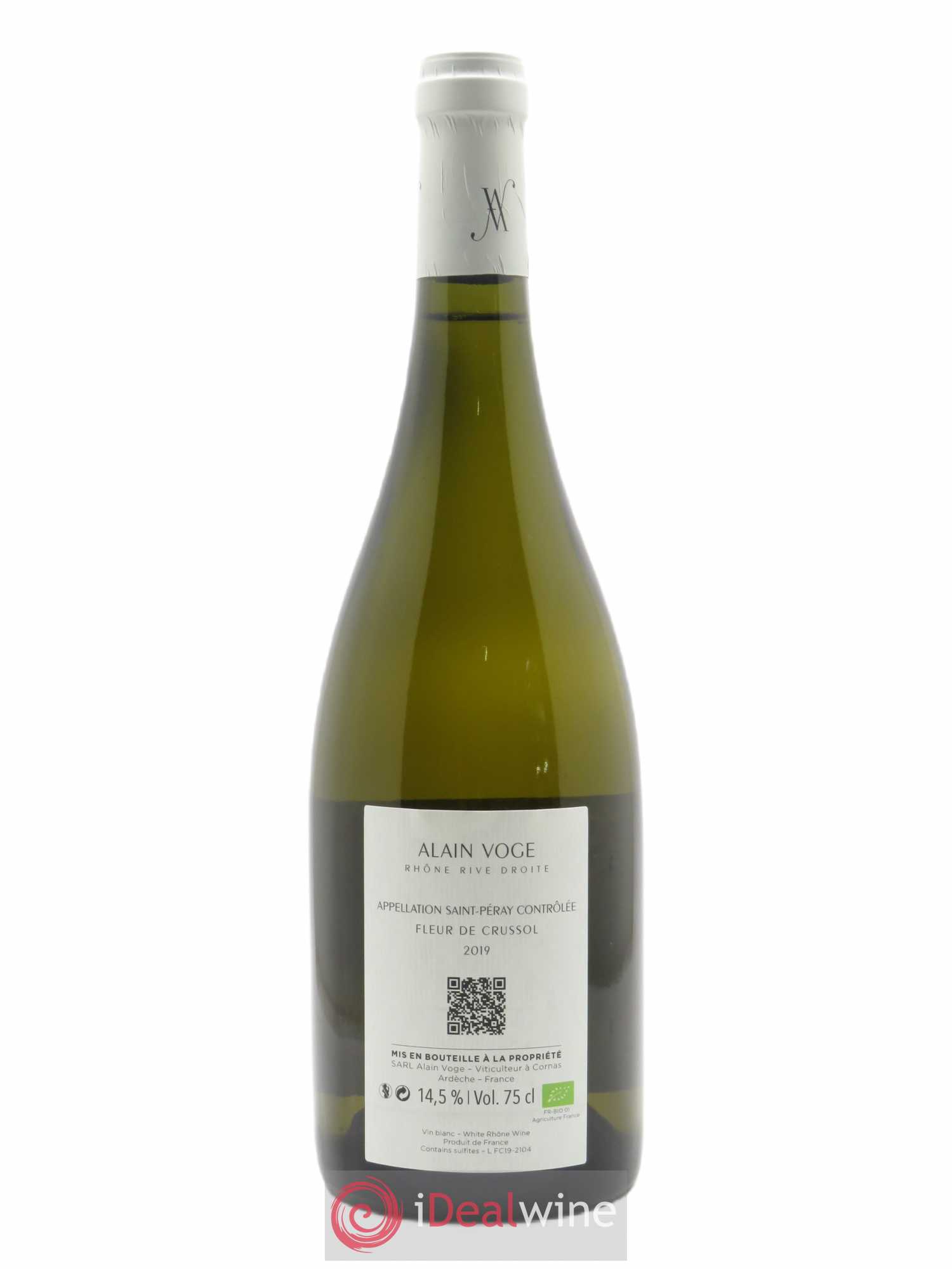 Saint-Péray Fleur de Crussol  Alain Voge (Domaine) 2019 - Lot de 1 bouteille - 1