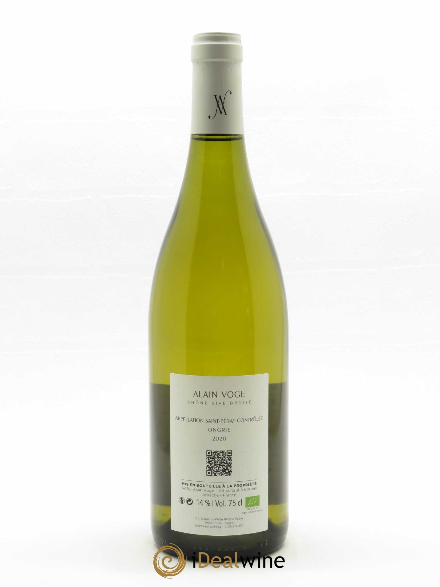Saint-Péray Ongrie Alain Voge (Domaine) 2020 - Lot de 1 bouteille - 1