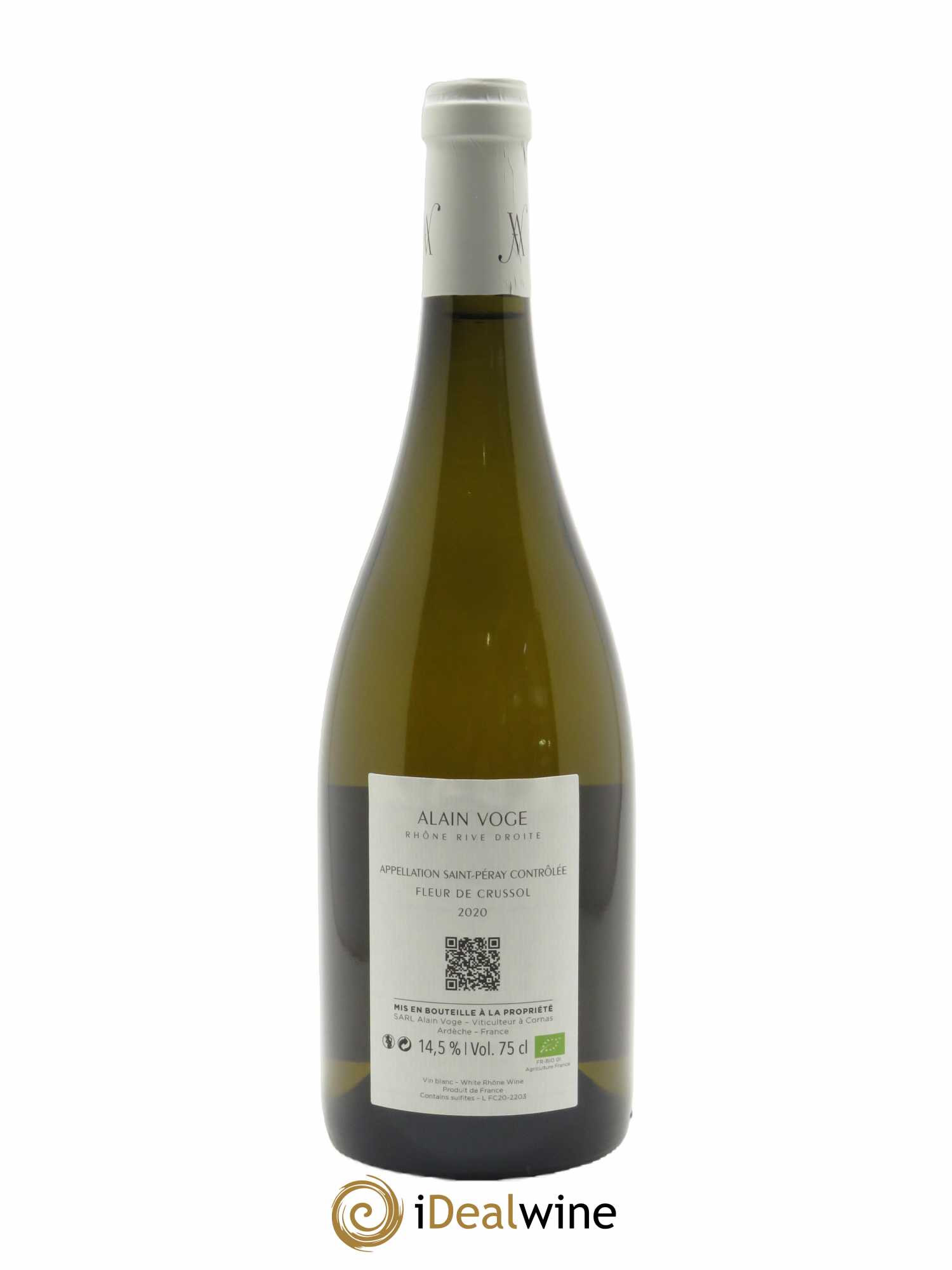 Saint-Péray Fleur de Crussol Alain Voge (Domaine) 2020 - Lot de 1 bouteille - 1