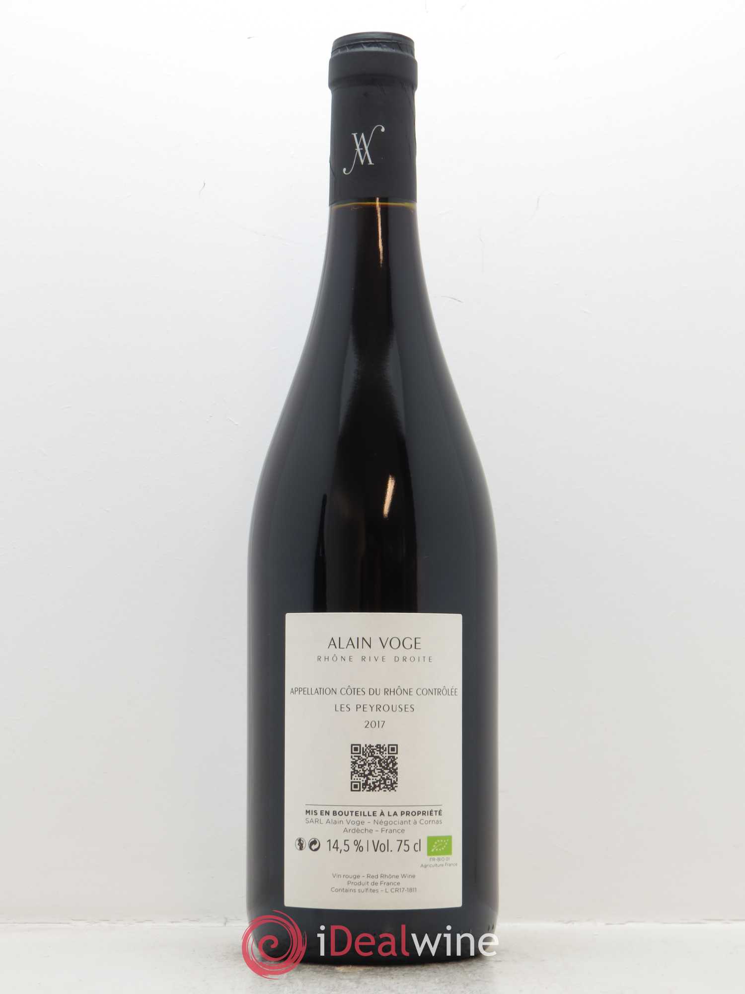 Côtes-du-Rhône Les Peyrousses Alain Voge (Domaine) 2017 - Lot de 1 bouteille - 1