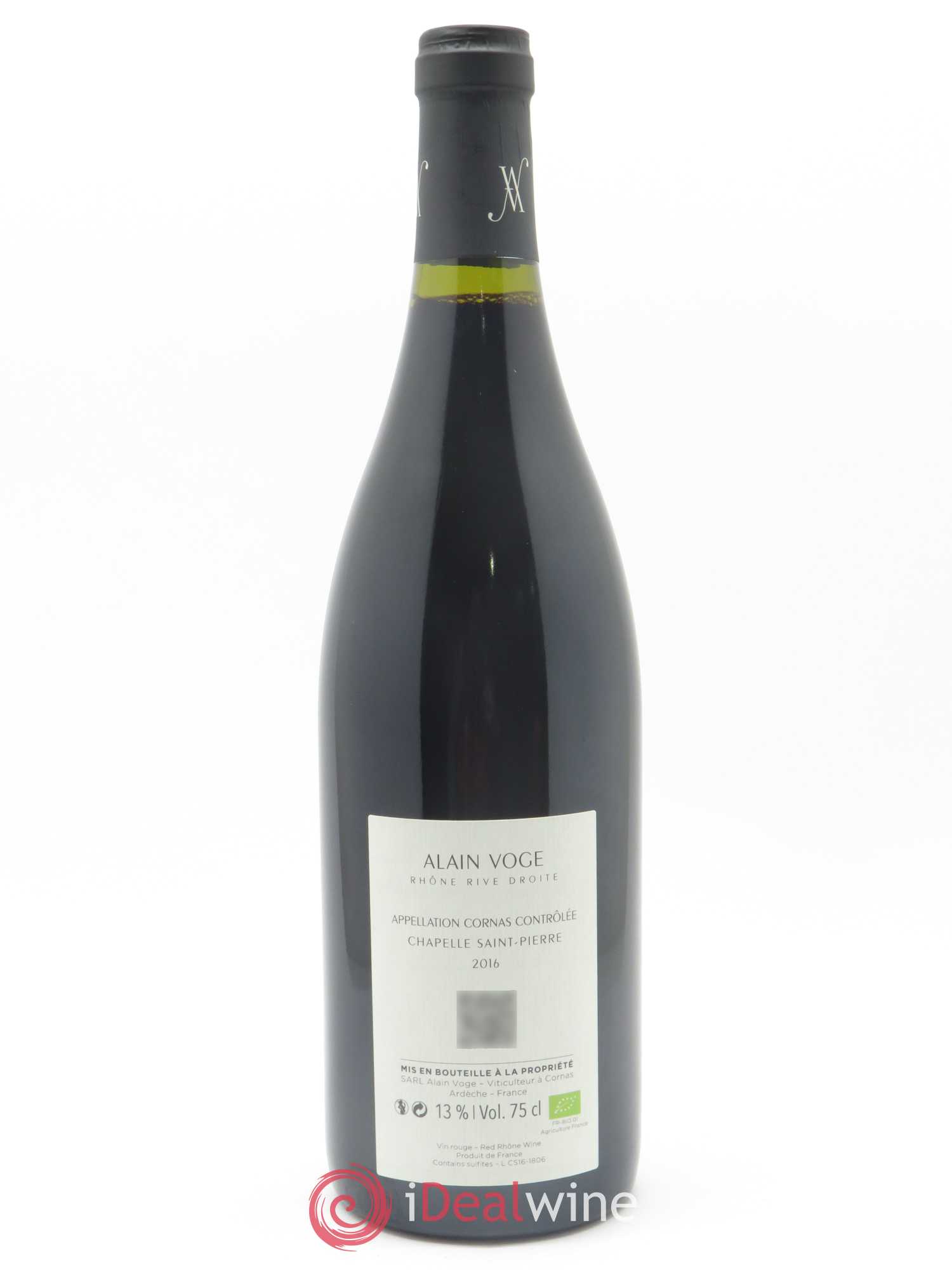 Cornas Chapelle Saint Pierre Alain Voge (Domaine) 2016 - Lot de 1 bouteille - 1